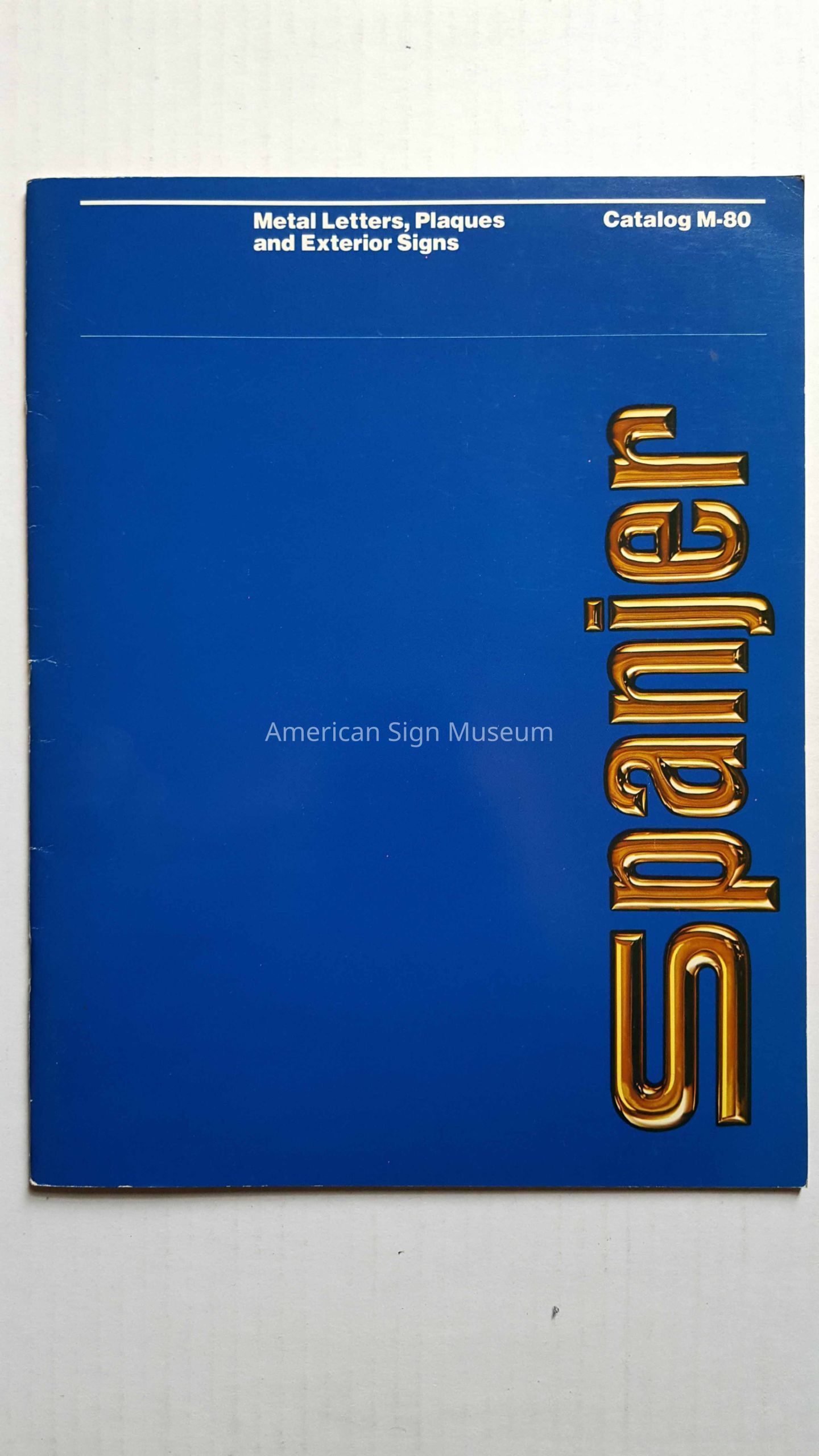 Spanger Metal Letters, Plaques & Signs Catalogue picture number 1