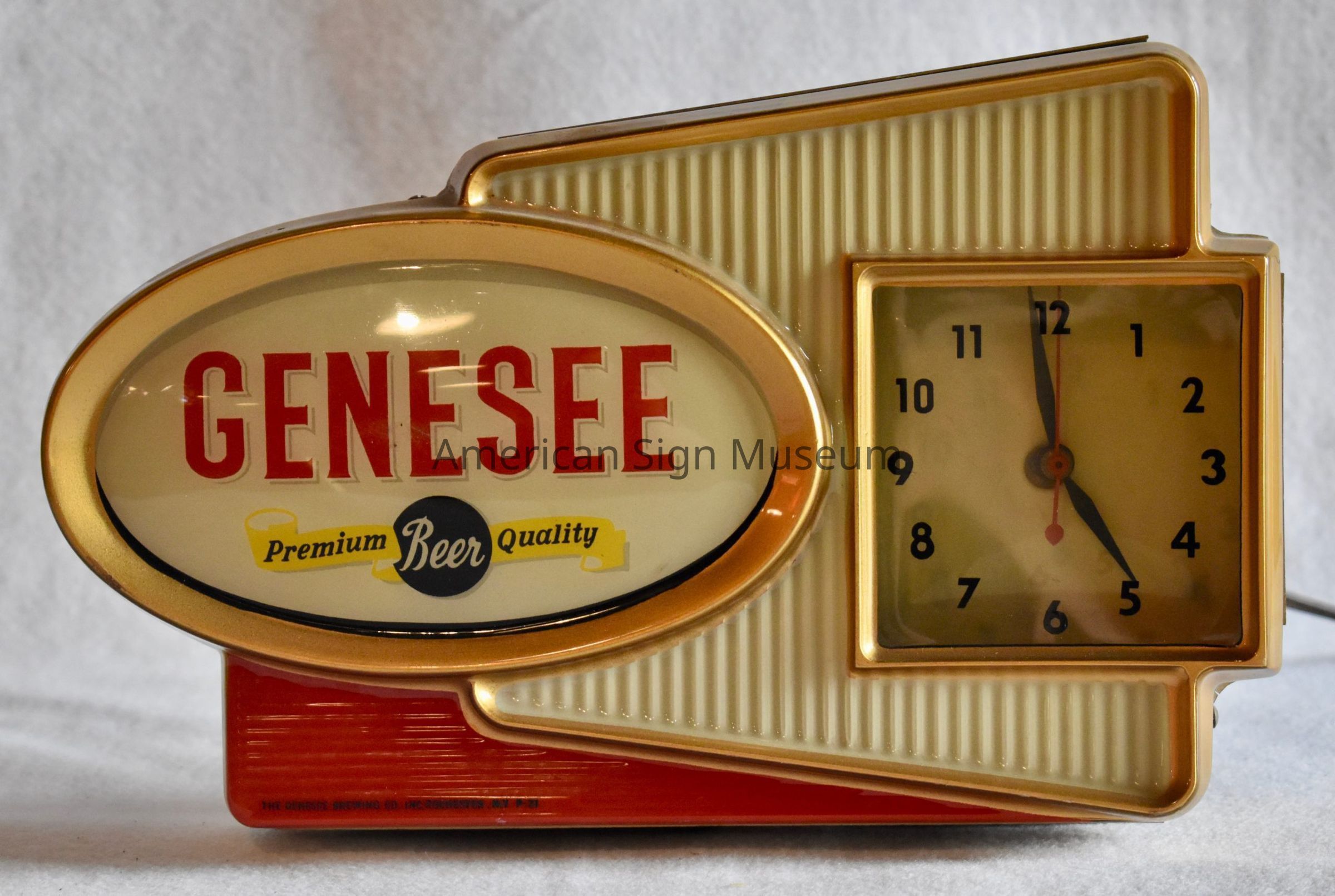 Genesee Beer Plastic Point-of-Purchase POP Sign picture number 1