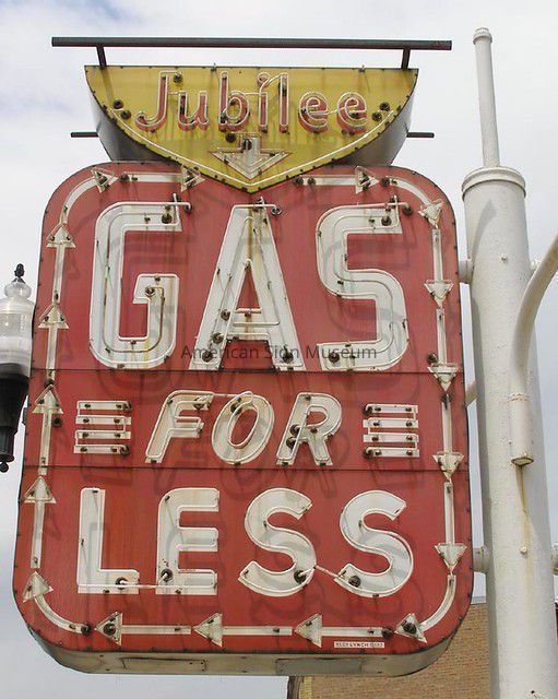 Jubilee Gas for Less Neon Sign picture number 1