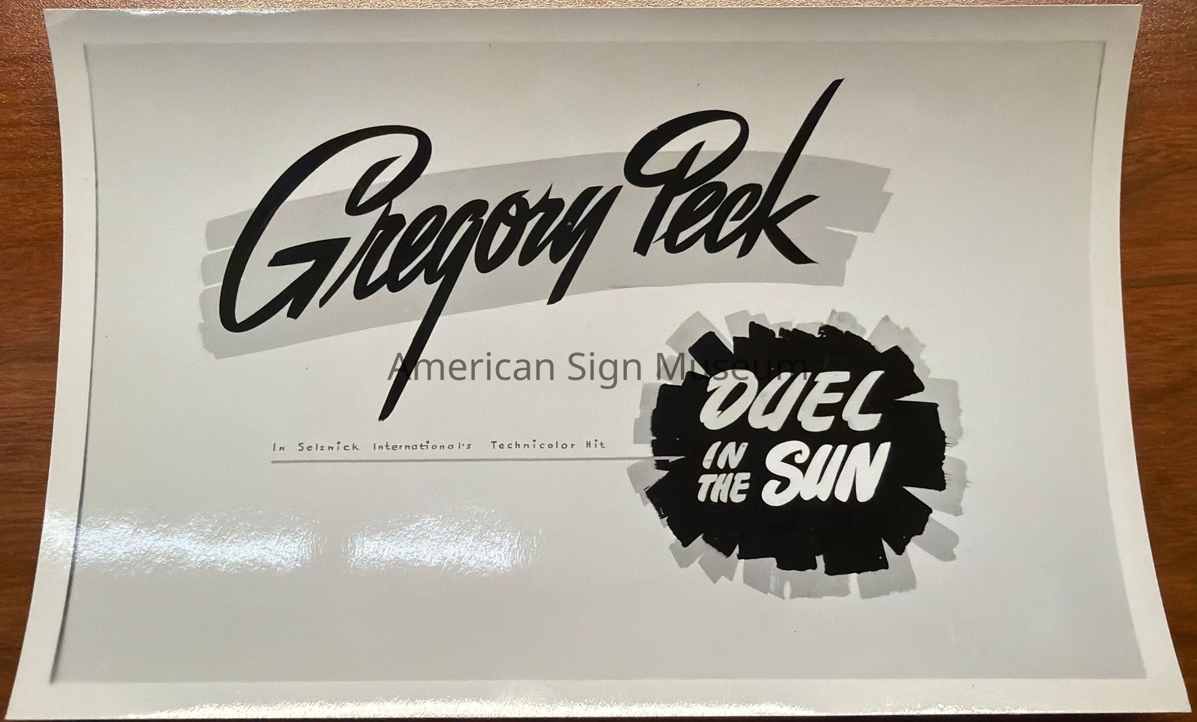 Duel in the Sun Show Card Photograph picture number 1