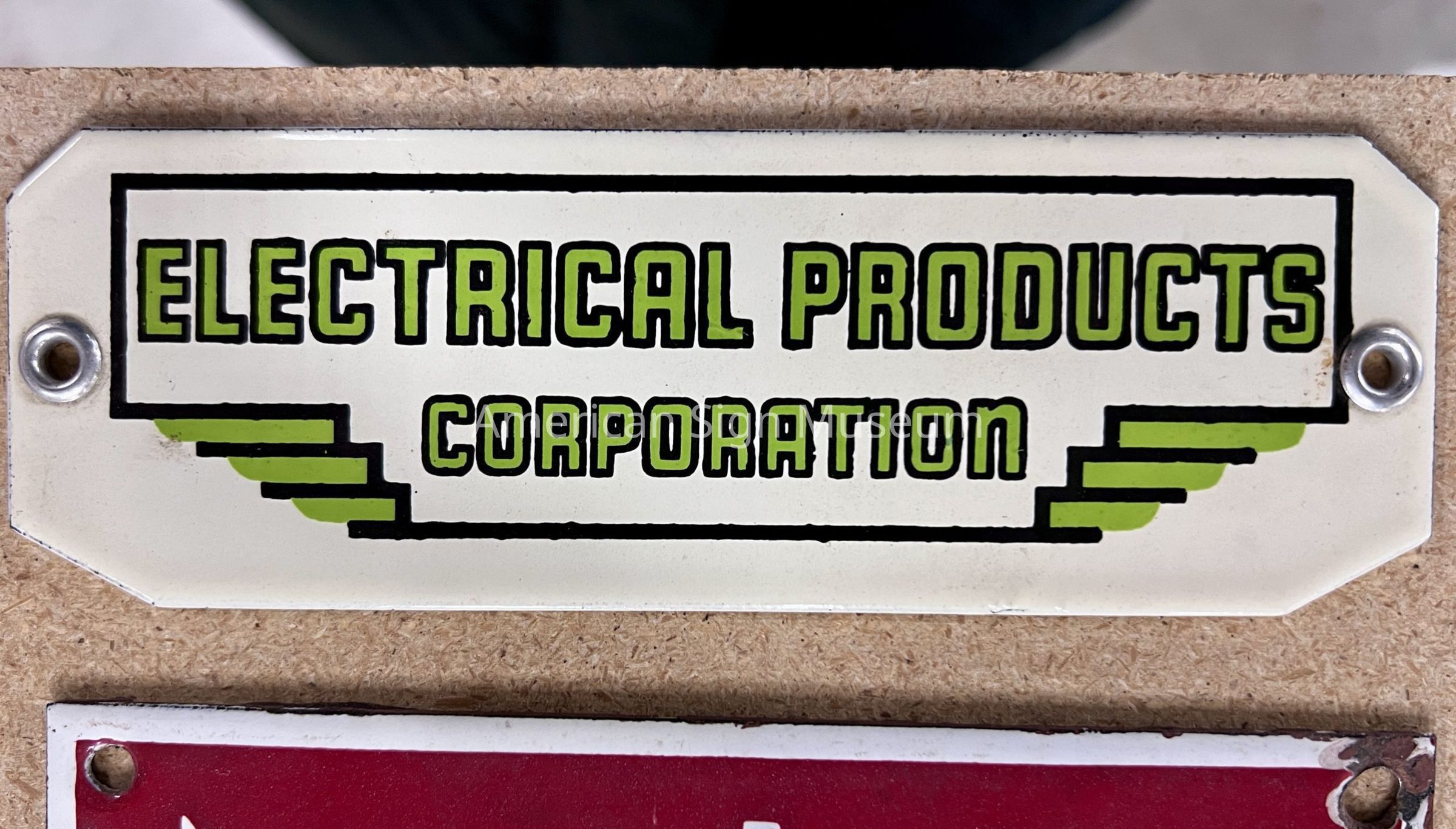 Electrical Products Corp. Porcelain Sign Tag picture number 1