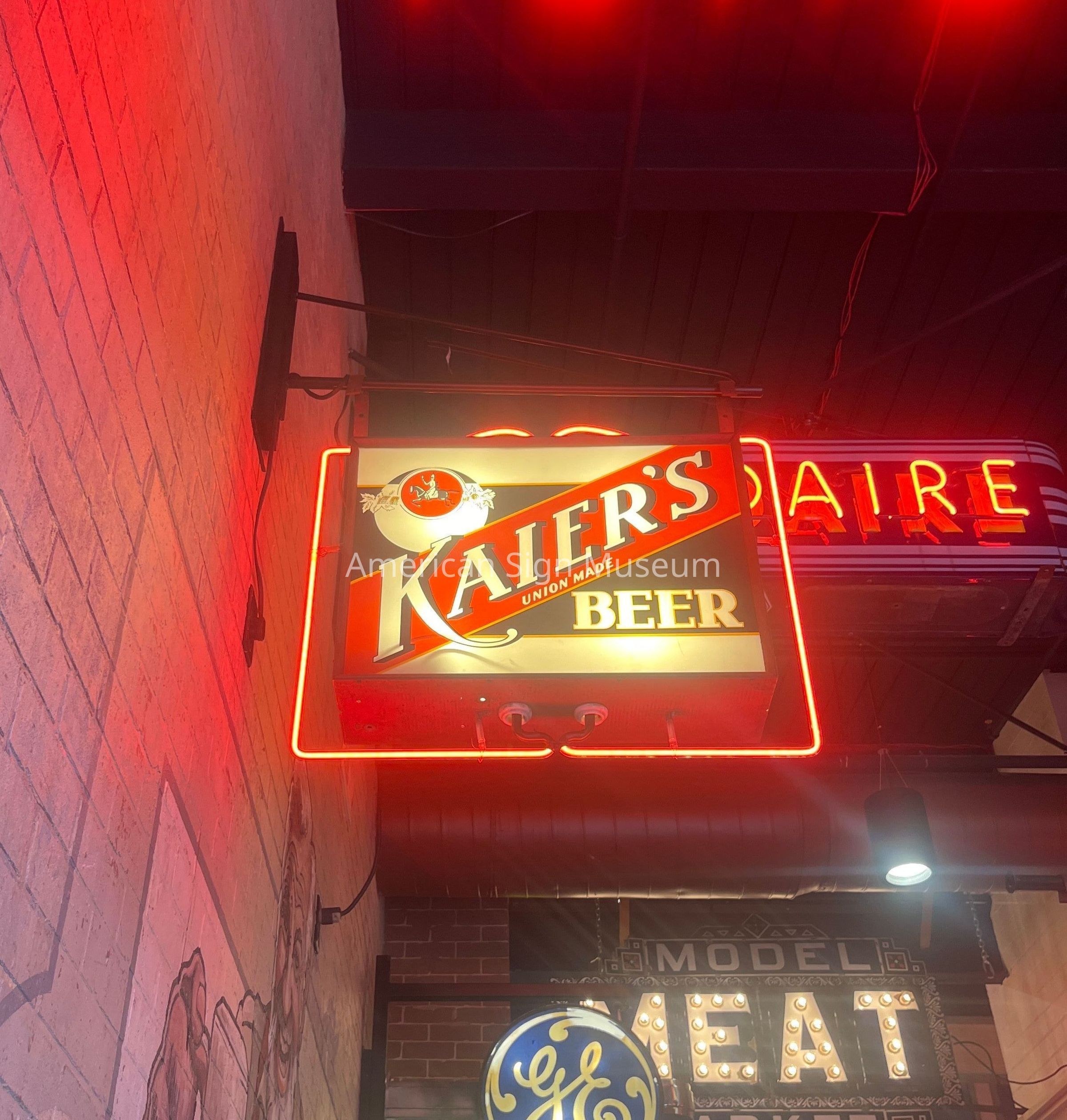 Kaier's Beer Reverse Glass Sign picture number 1