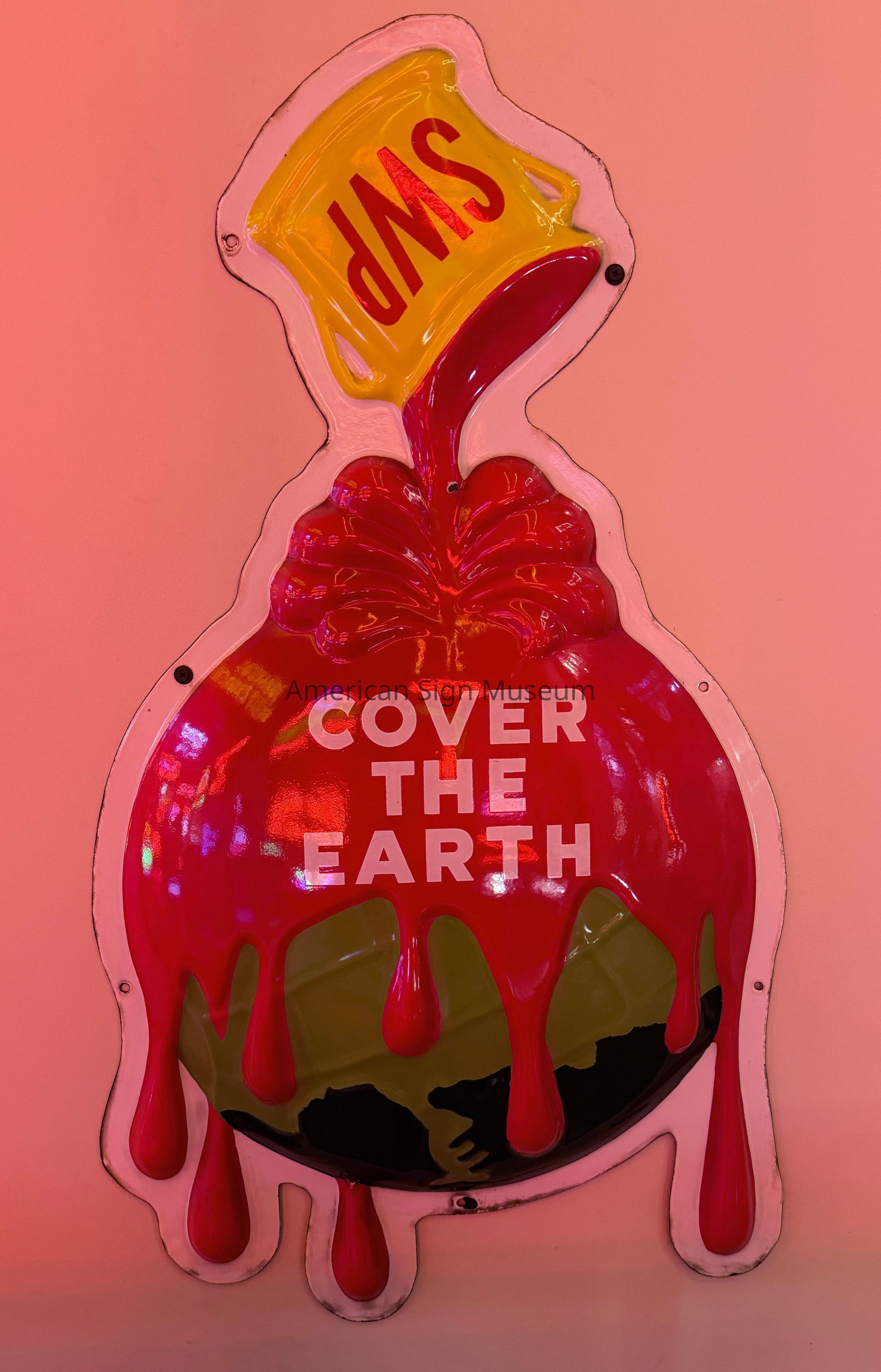 Sherwin Williams Paints Cover the Earth Porcelain Enamel Sign picture number 1
