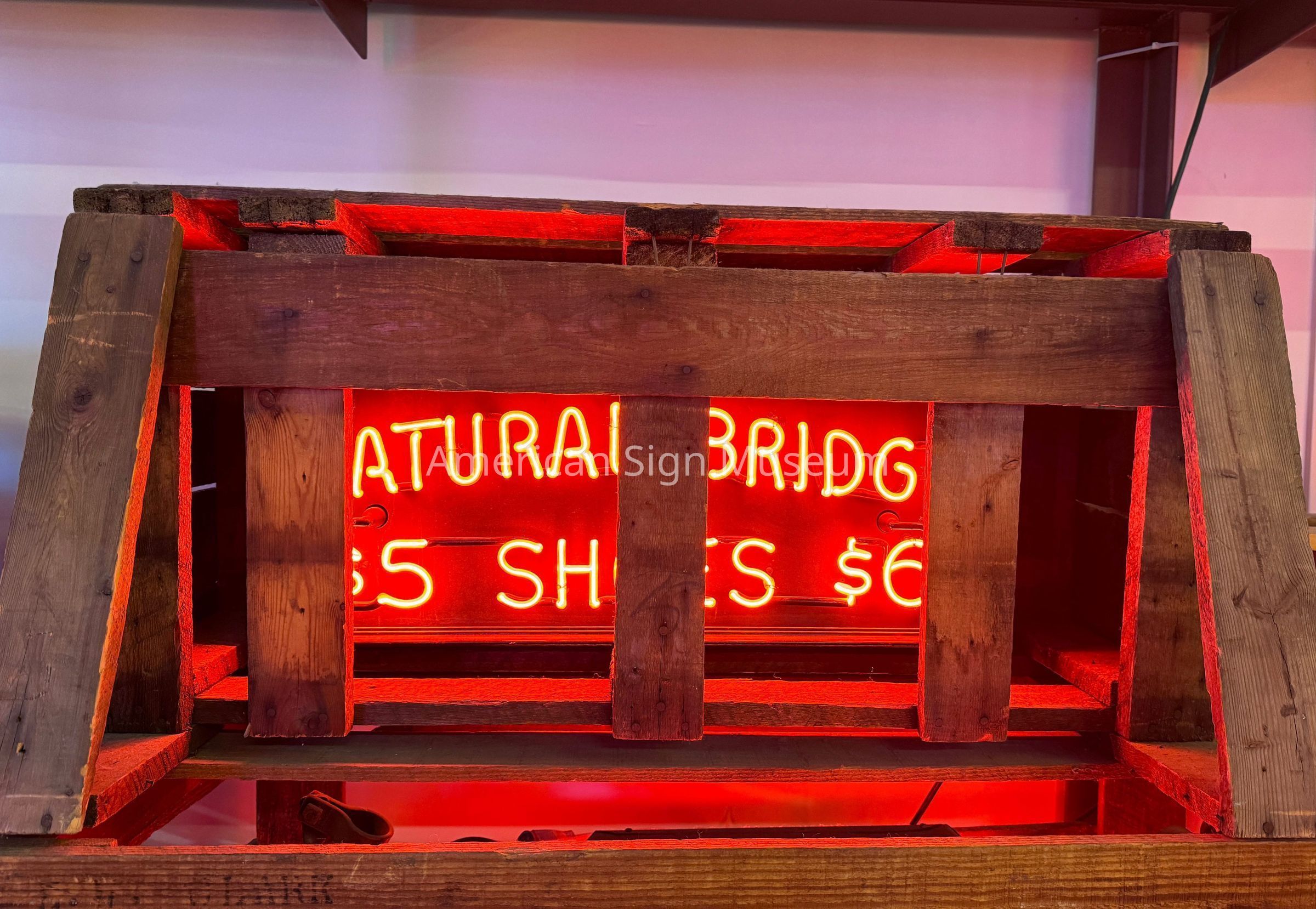 Natural Bridge Neon P.O.P NOS Sign picture number 1