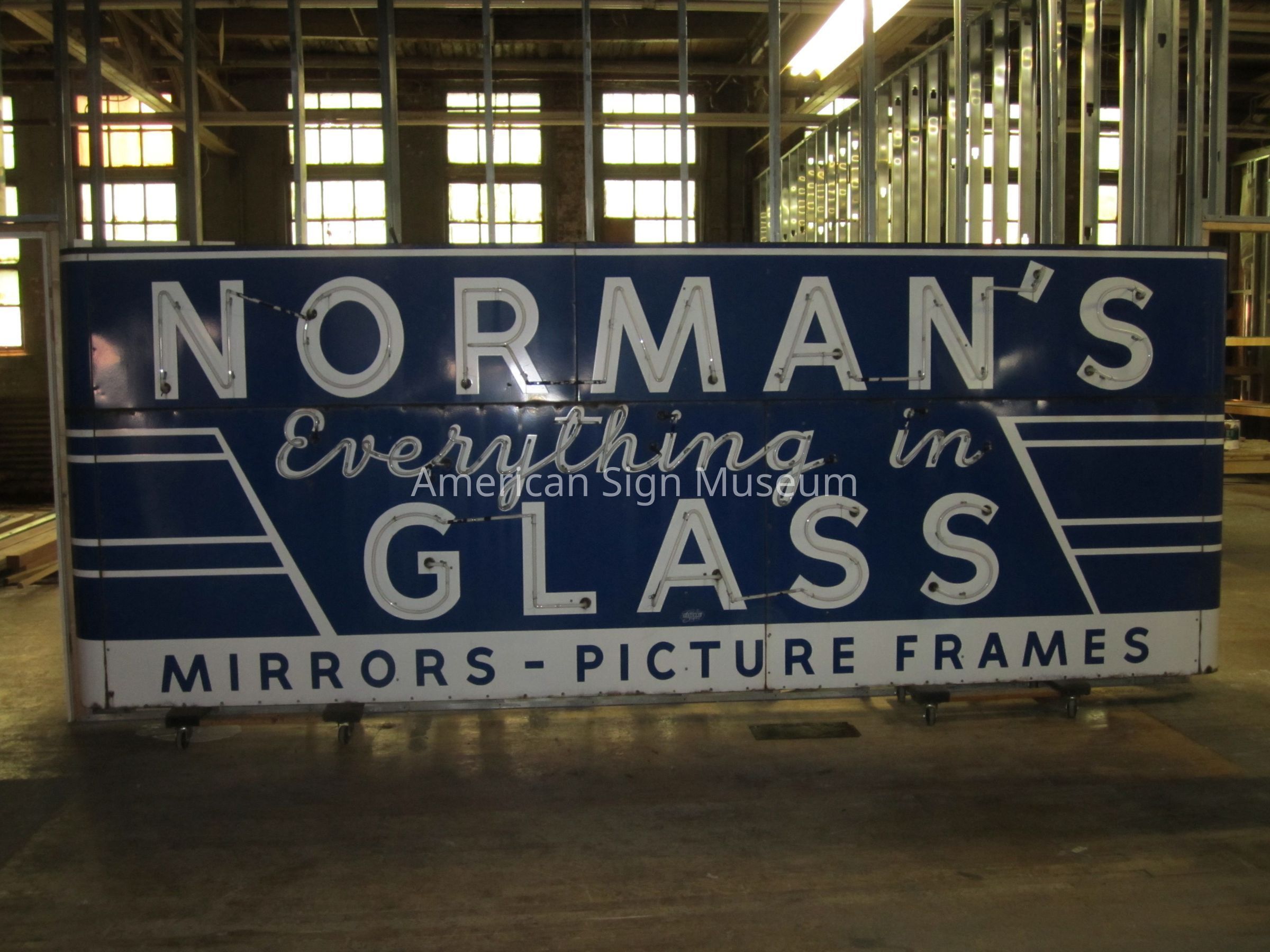 Norman Glass Porcelain Enamel & Neon Sign picture number 1