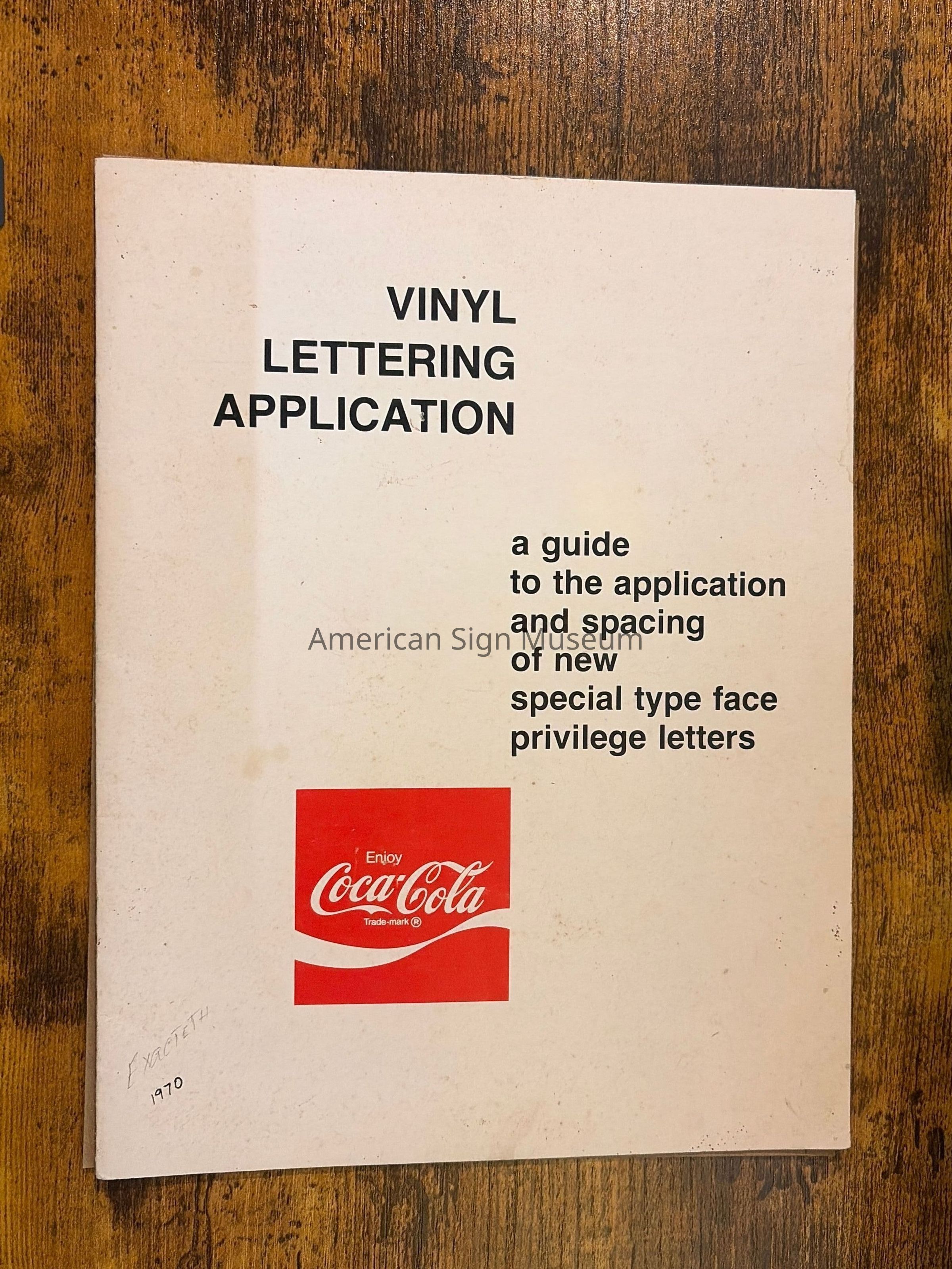 Coca-Cola Vinyl Lettering Application picture number 1