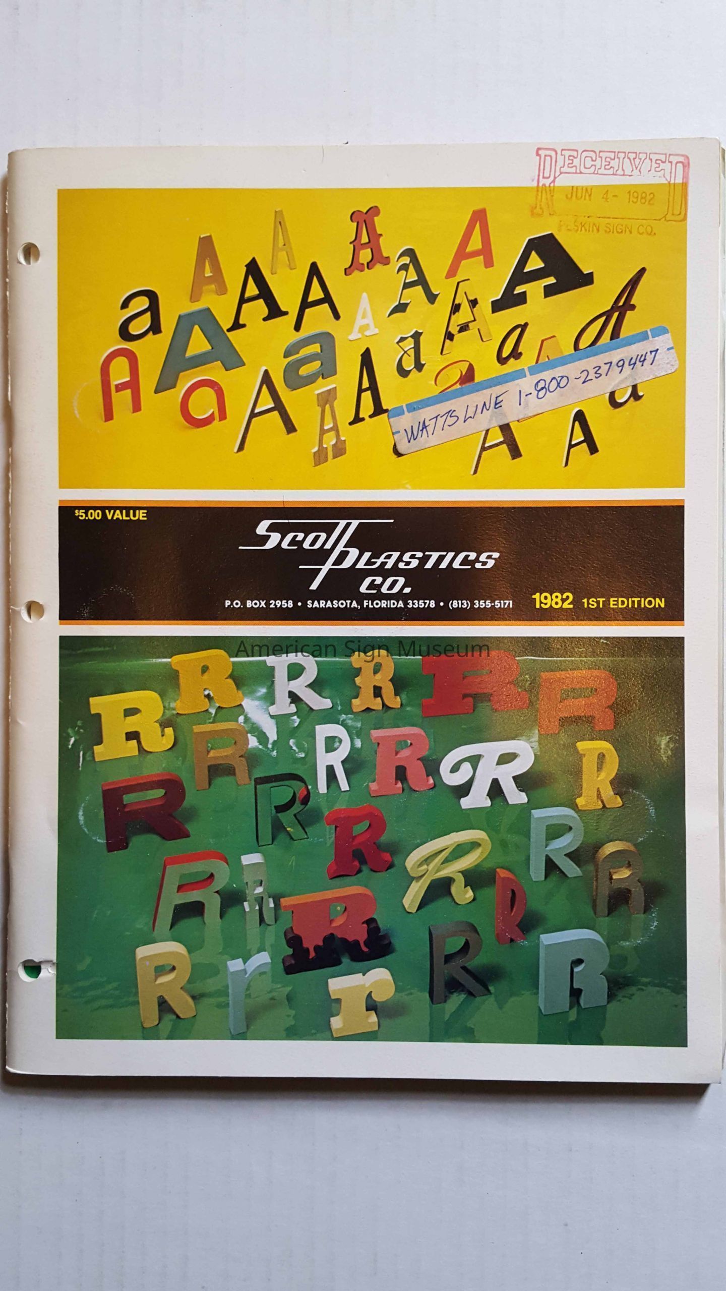 Scott Plastics Co. Catalogue picture number 1