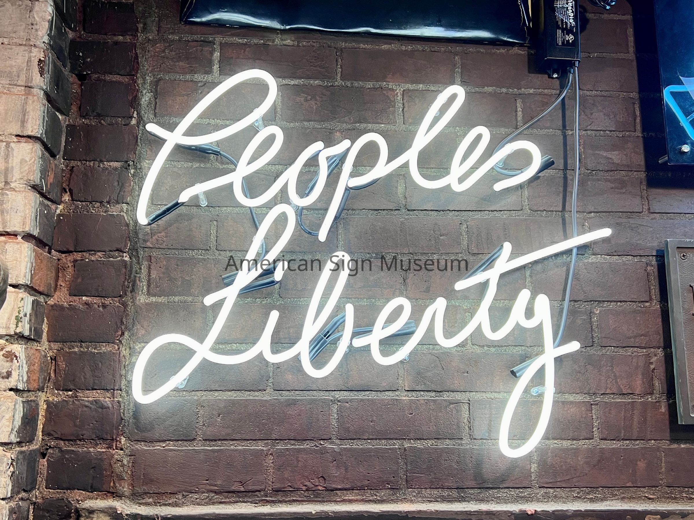 People's Liberty Neon Skeleton Sign picture number 1