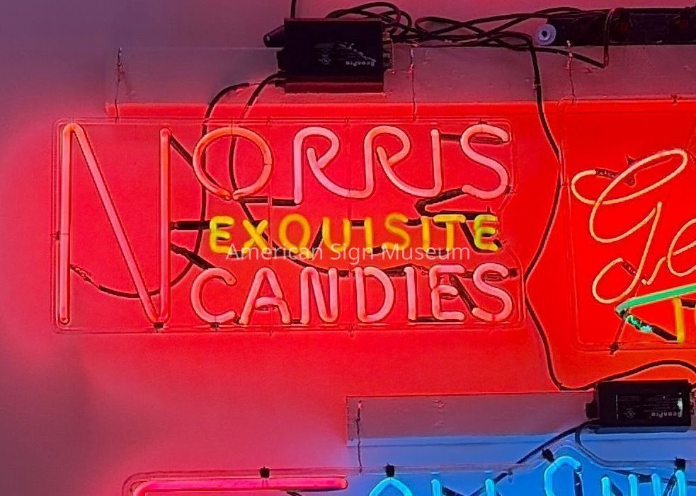 Norris Exquisite Candies Neon Skeleton Sign picture number 1