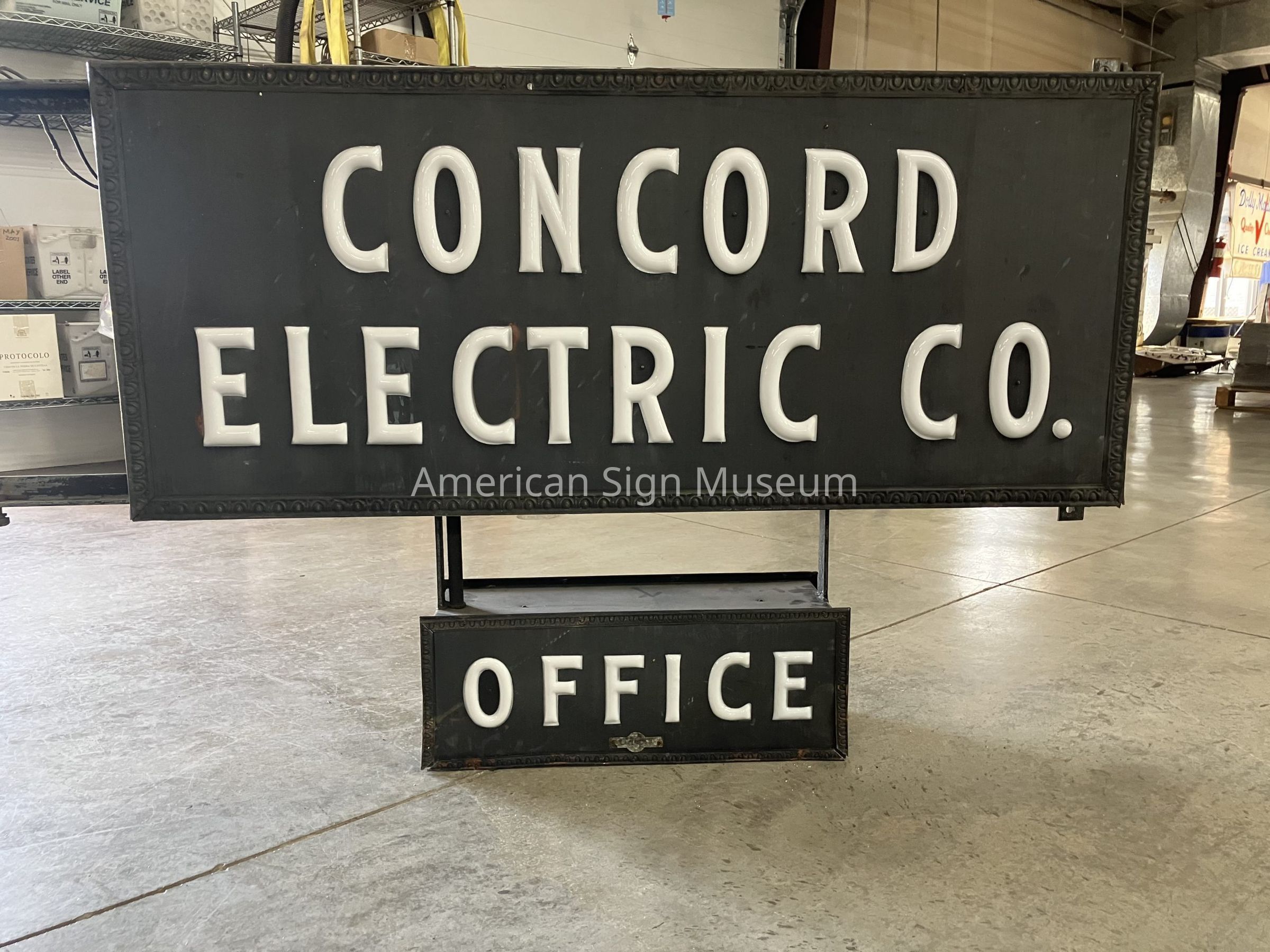 Concord Electric Opal Glass Sign picture number 1