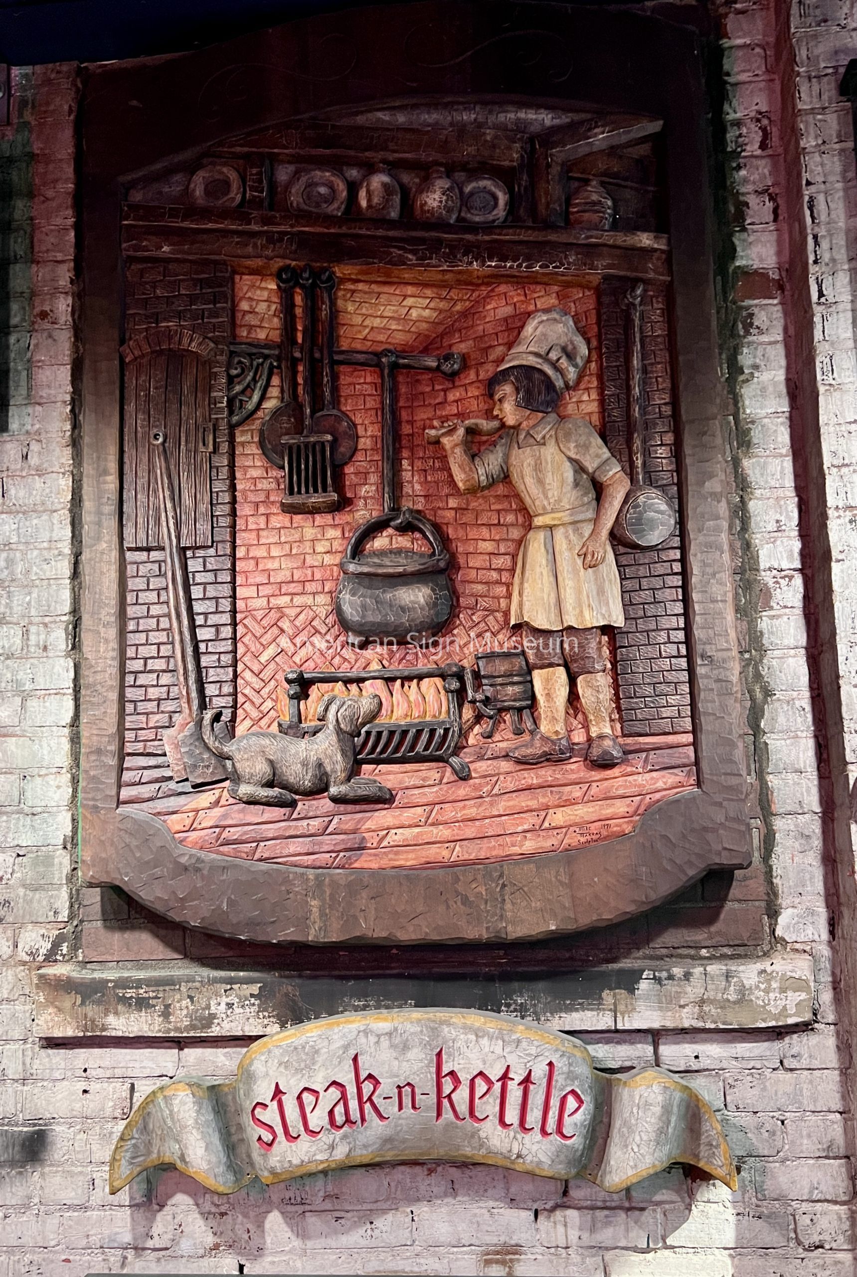 Steak-N-Kettle Wooden Sign picture number 1