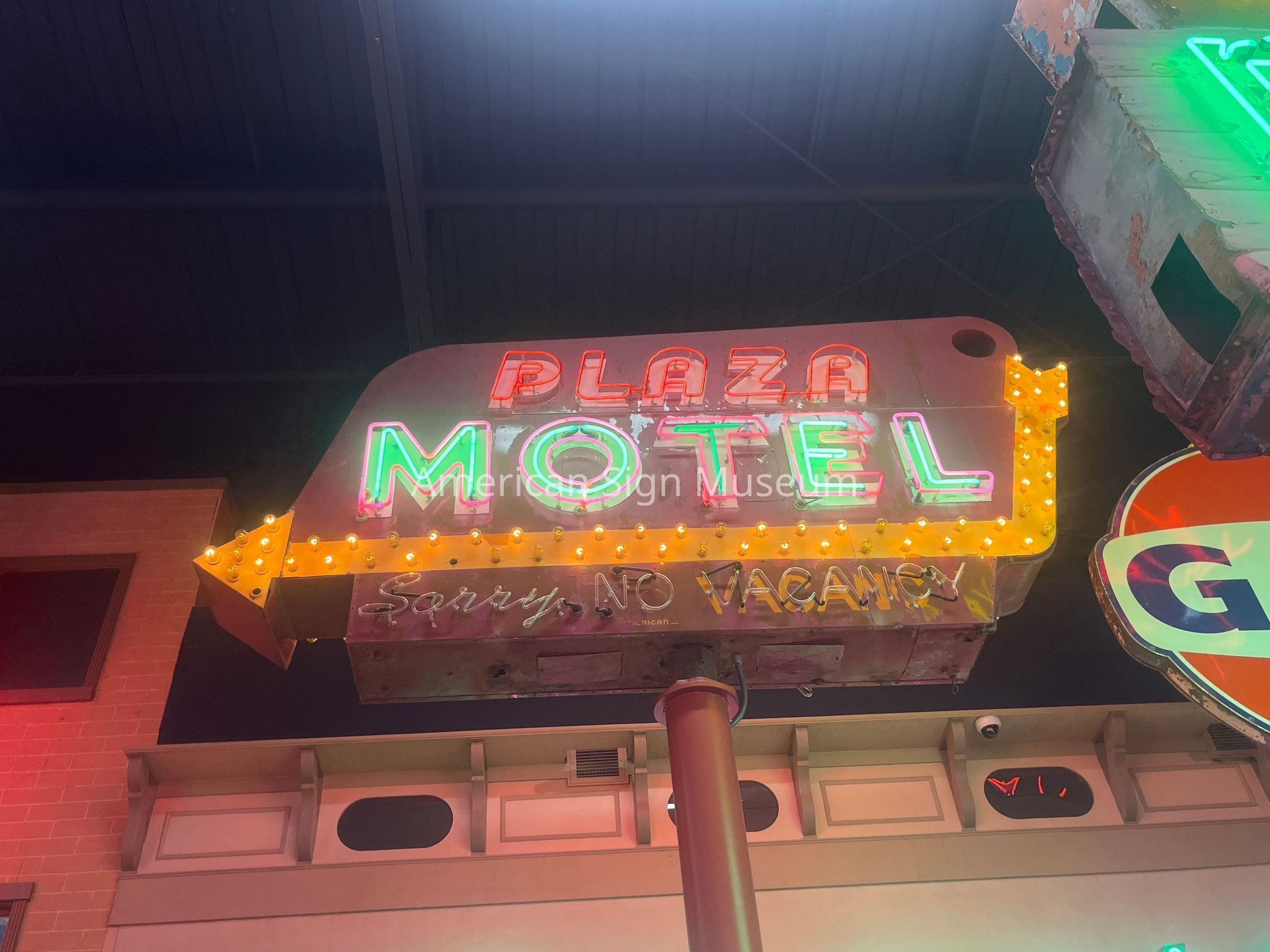 Plaza Motel Porcelain Enamel Neon Sign picture number 1