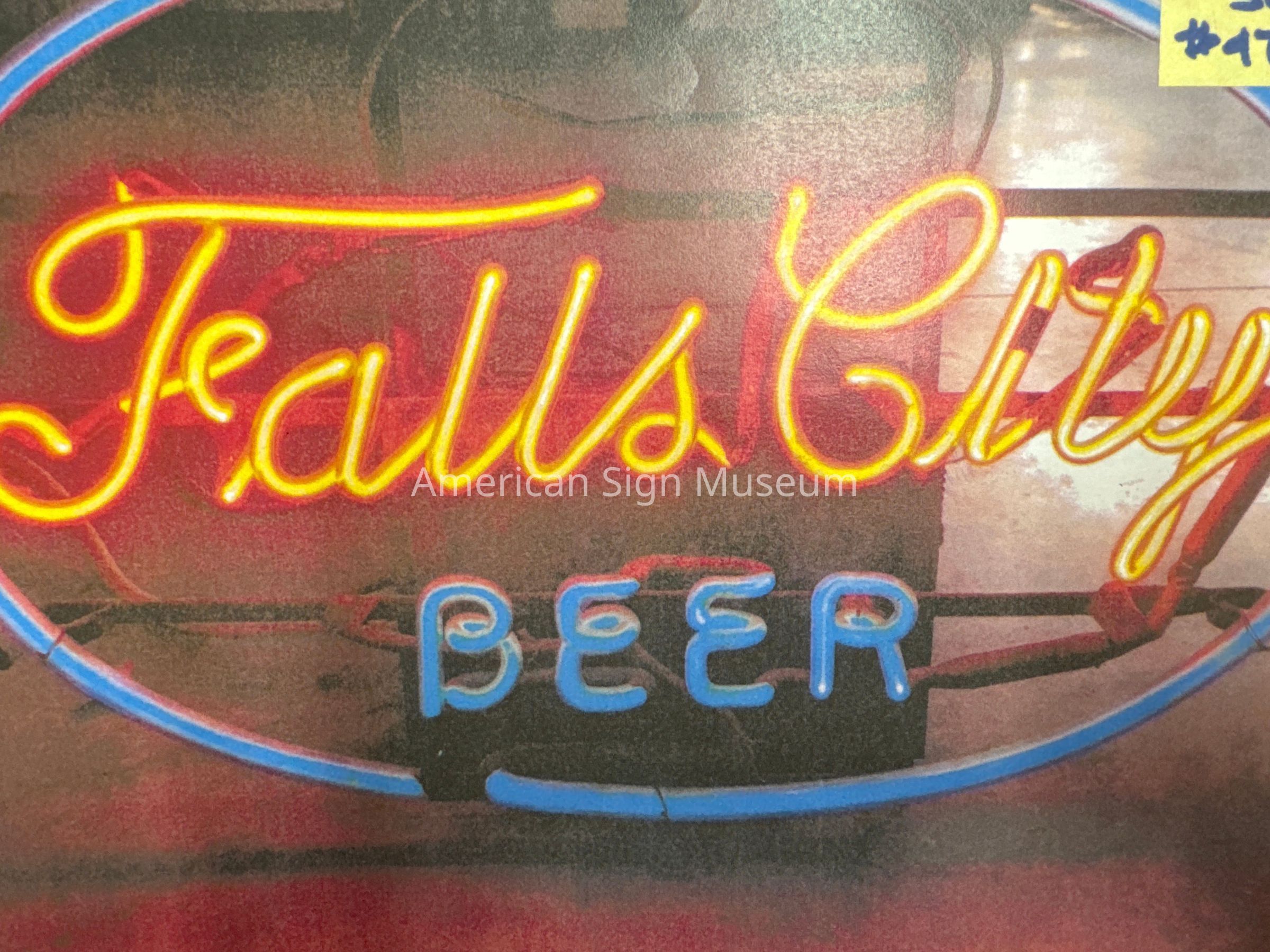 Falls City Neon Skeleton Sign picture number 1