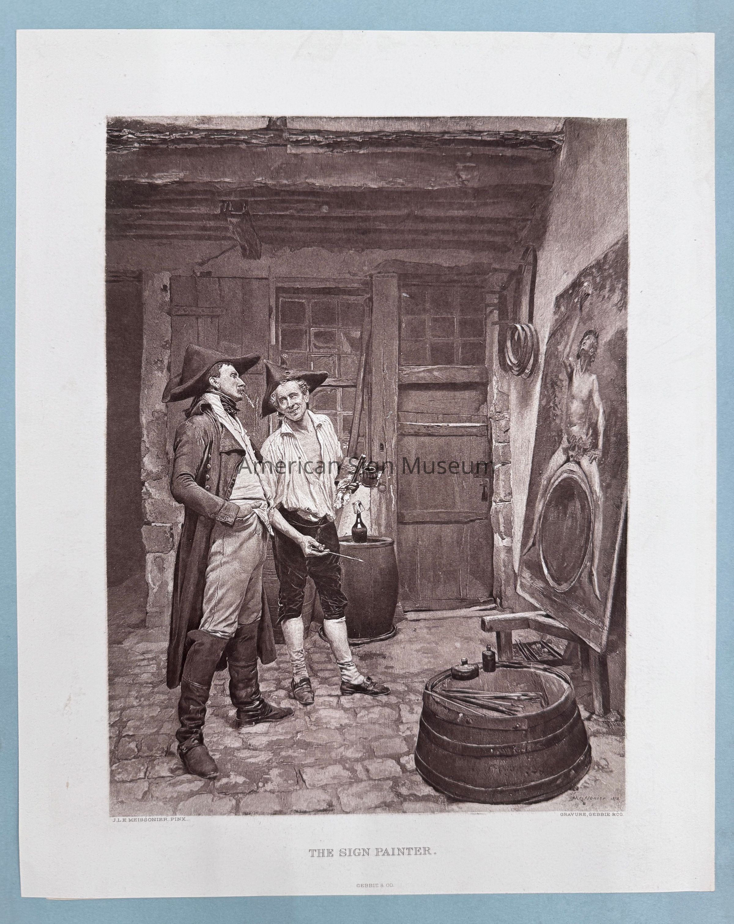 The Sign Painter - Photogravure Print picture number 1