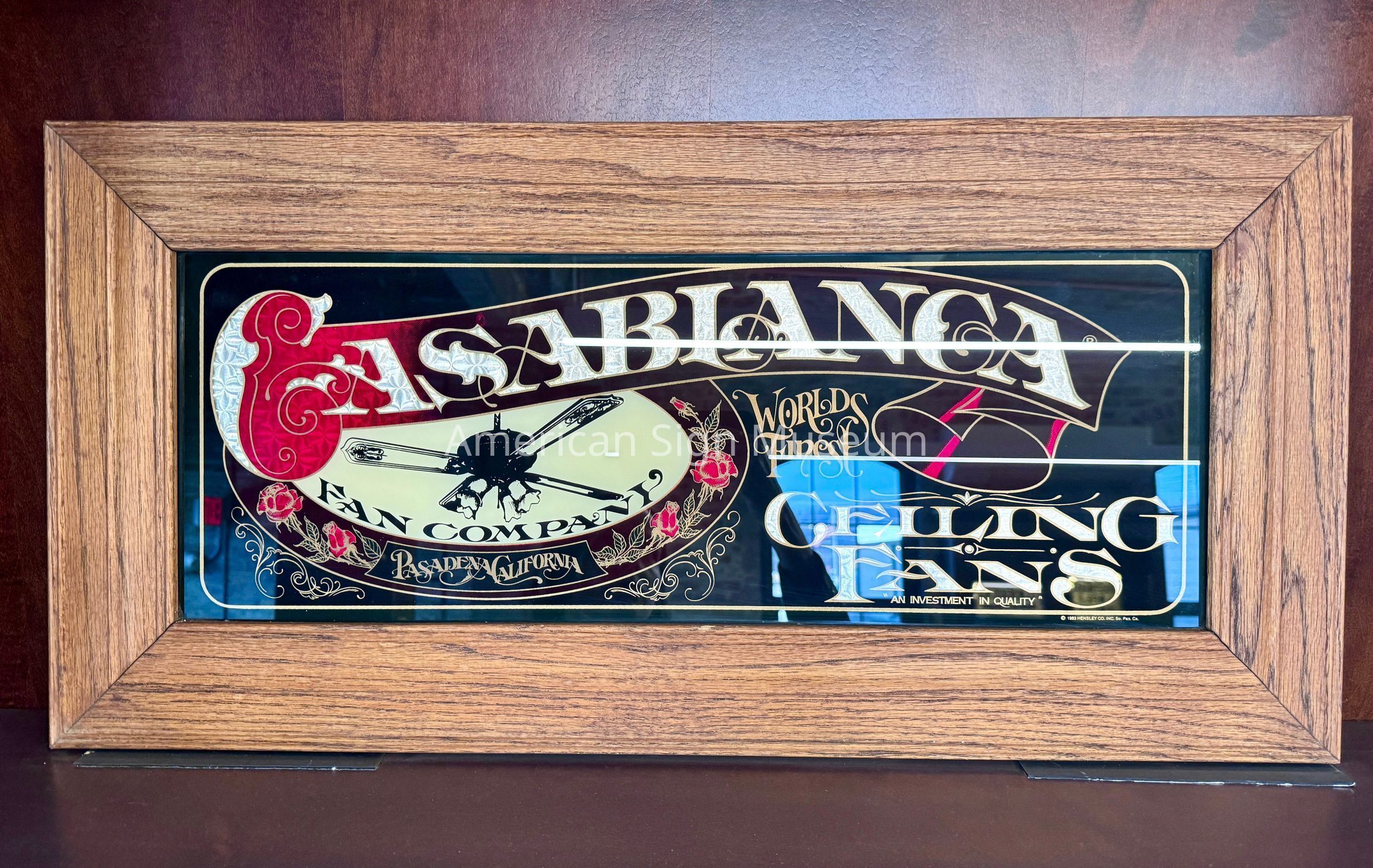 Casablanca Ceiling Fans Glass Sign picture number 1