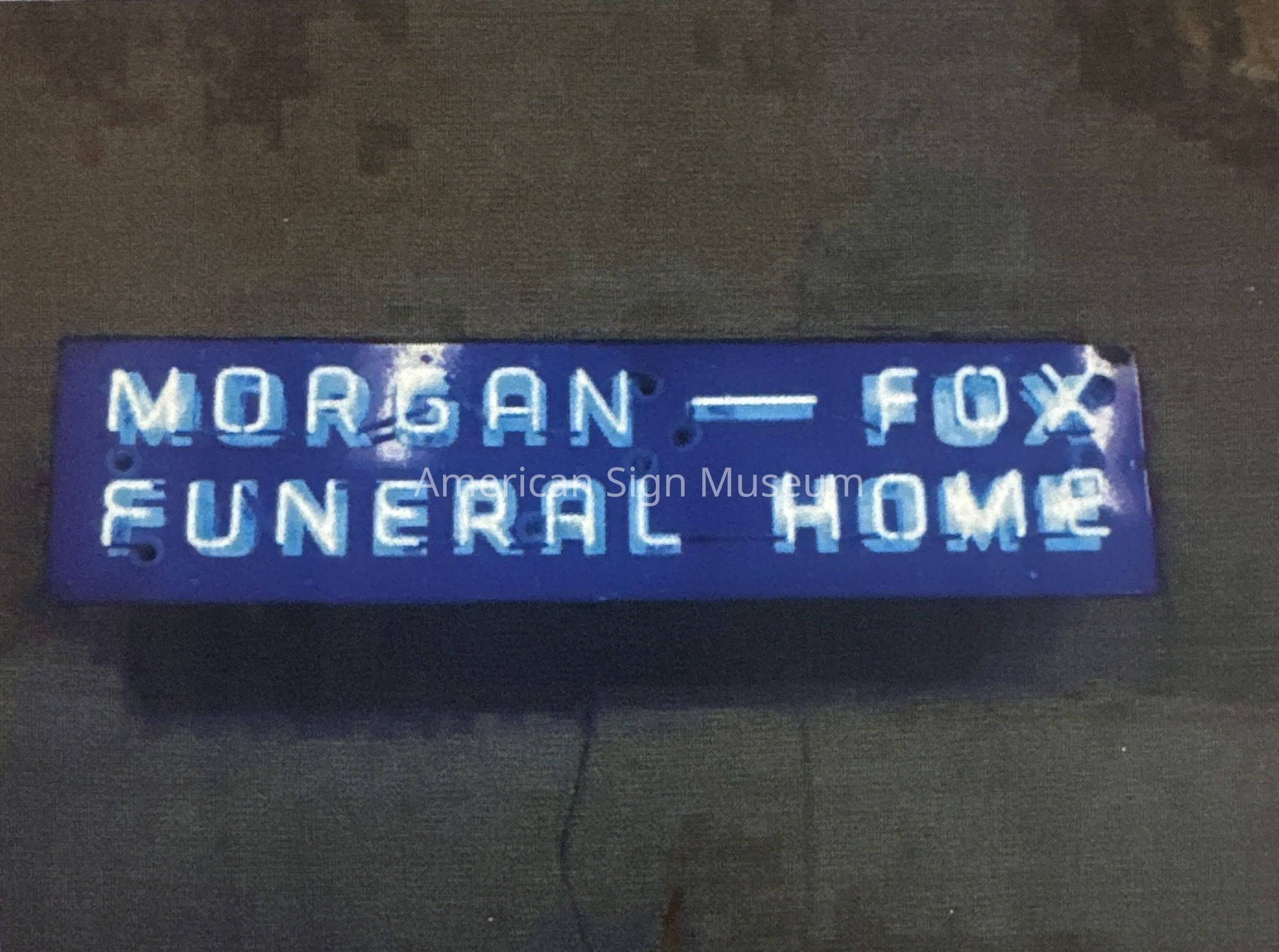 Morgan-Fox Funeral Home Neon Sign picture number 1