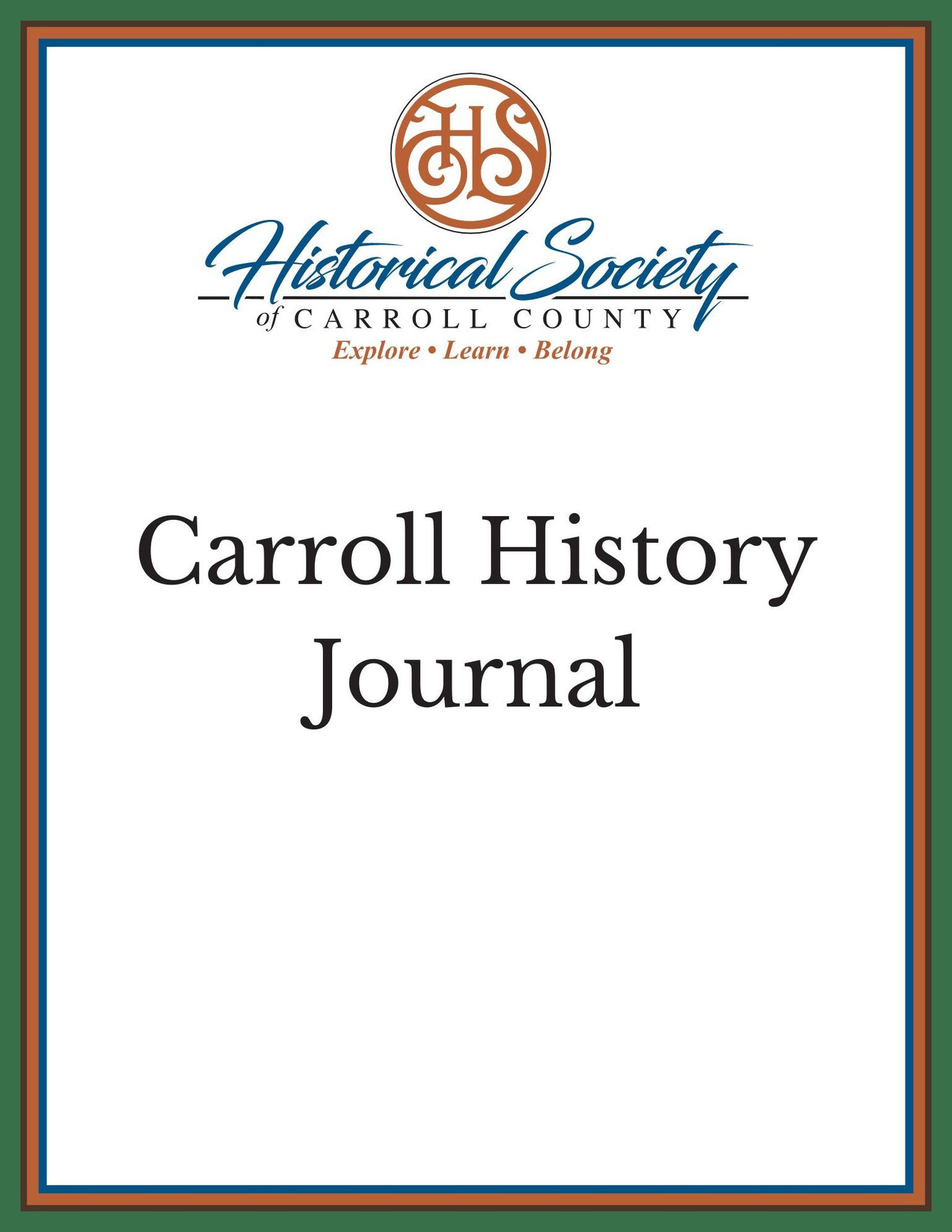Carroll History Journal