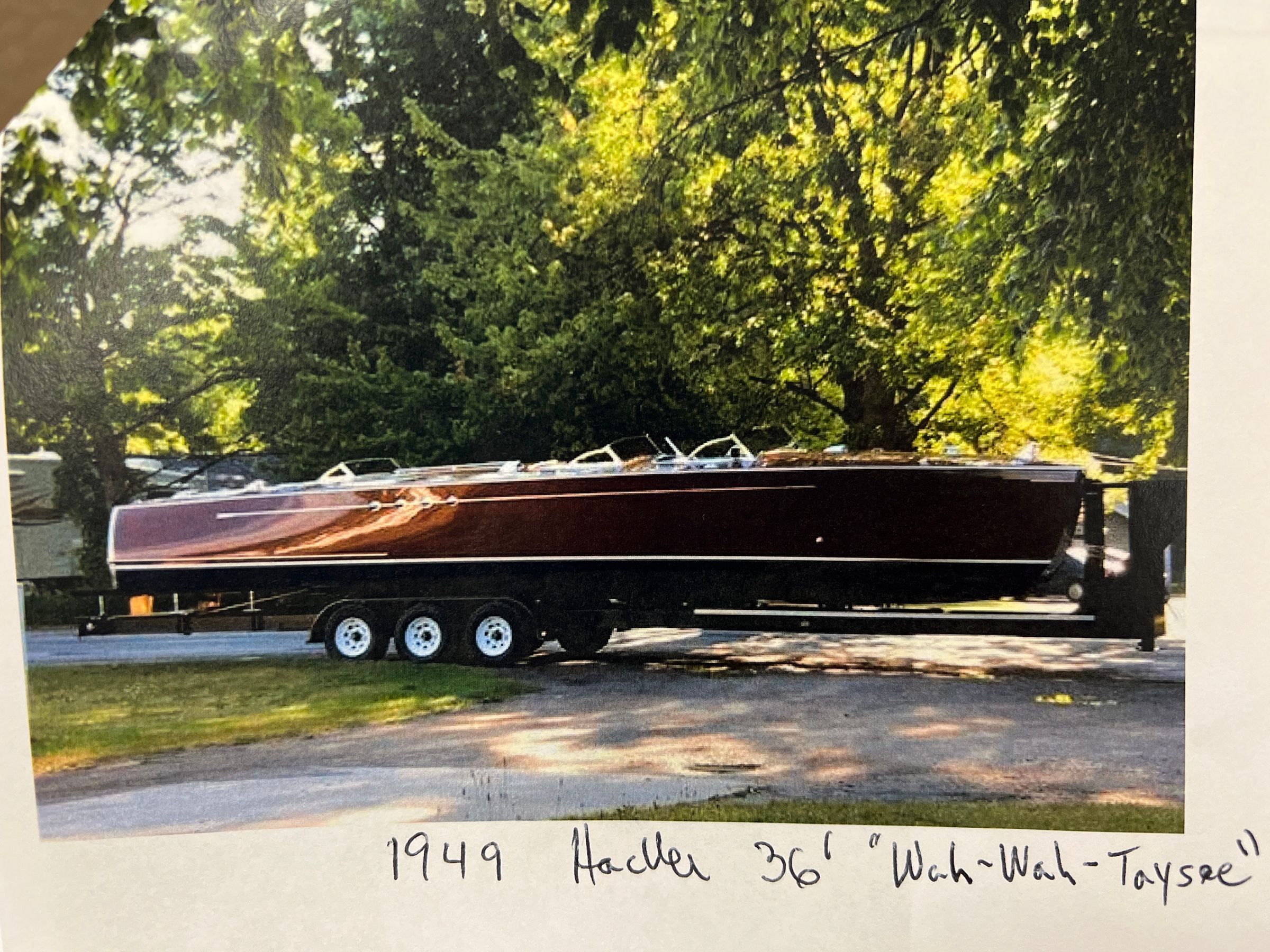 Hacker Craft 1949 Triple Cockpit Runabout 36' picture number 1