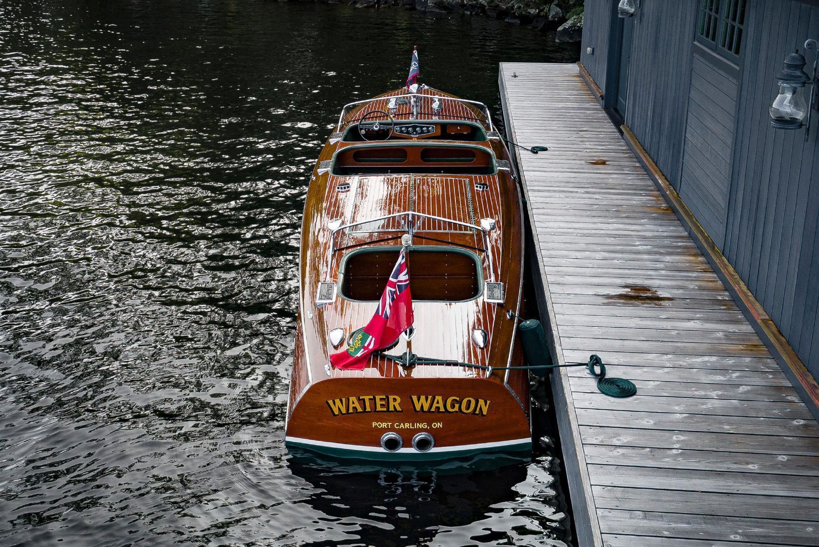 Originally destined for the San Francisco World's Fair, she spent most of her life on Lake Tahoe and was raced annually.