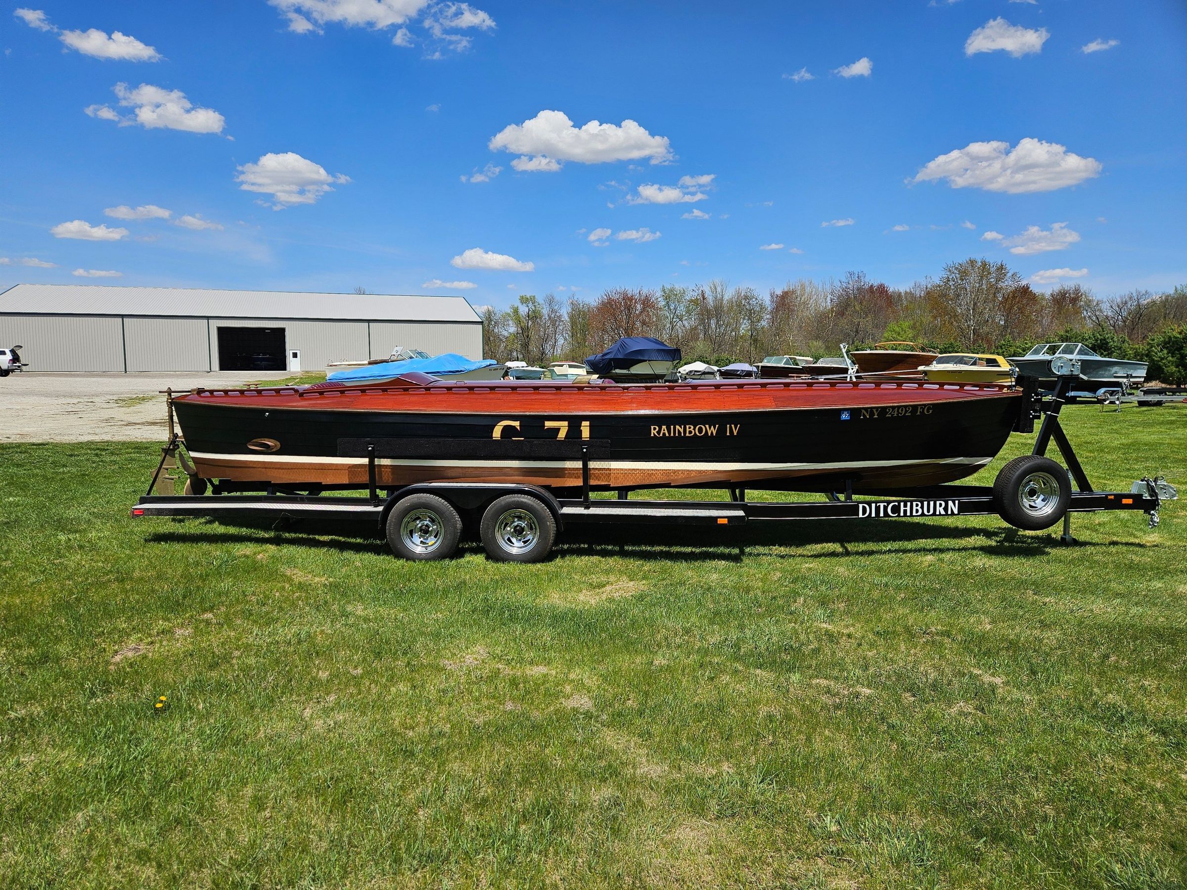 Rainbow IV won the Gold Cup but was disqualified in favor of Baby Bootlegger