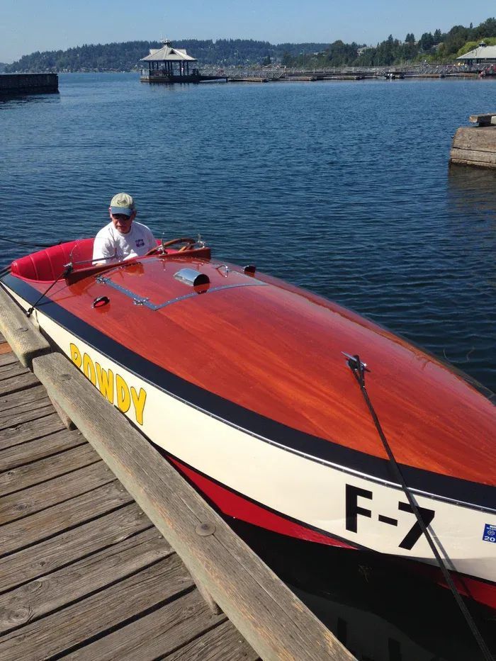 An Adolph Apel design, Single-step 225 Ventnor race boat from the mid '30s, built from Ventnor plans in the 1935 Motor Boating Magazine.