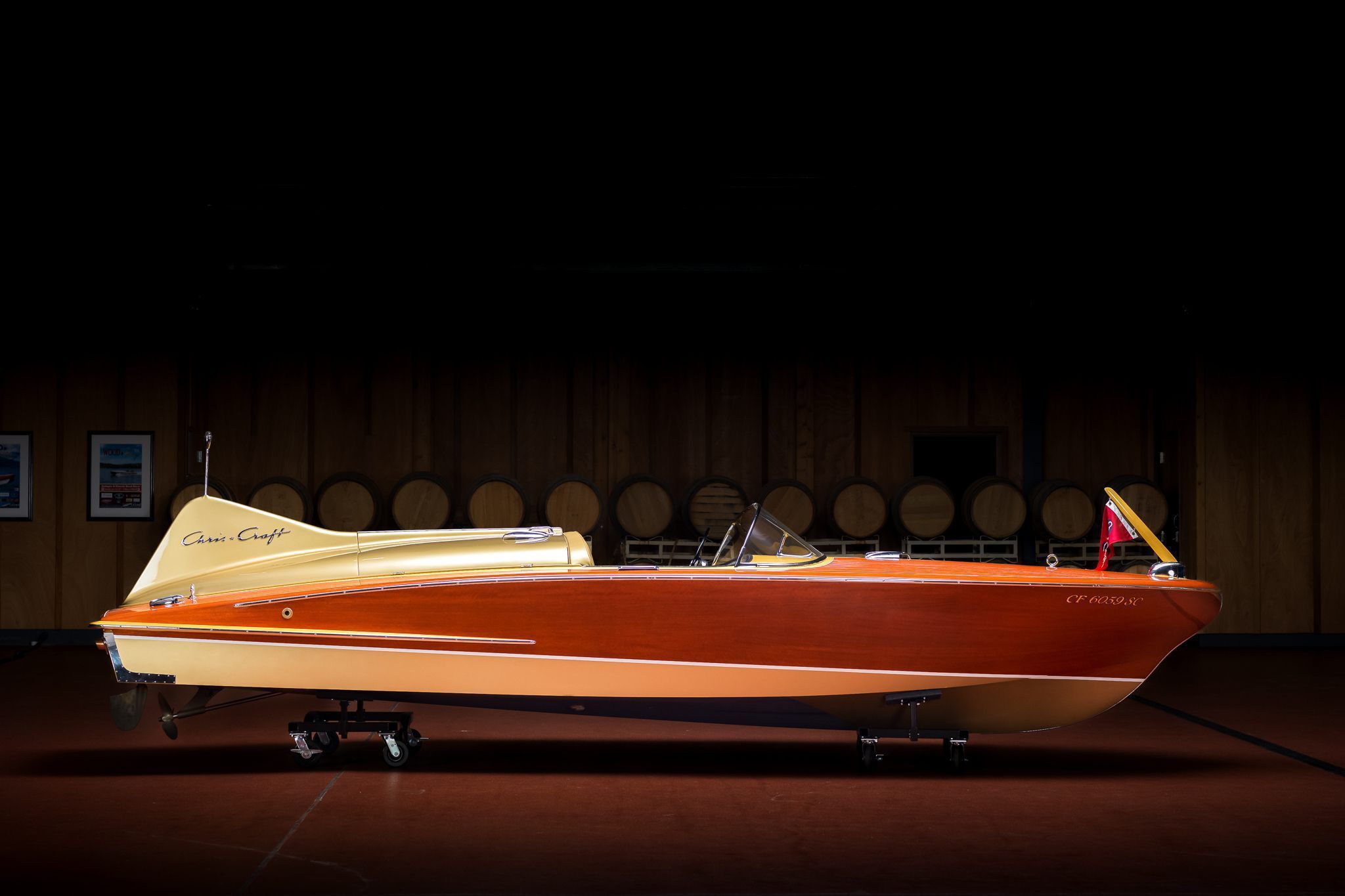 Chris Craft's first foray into the world of fiberglass to create the aft dorsal fin element.