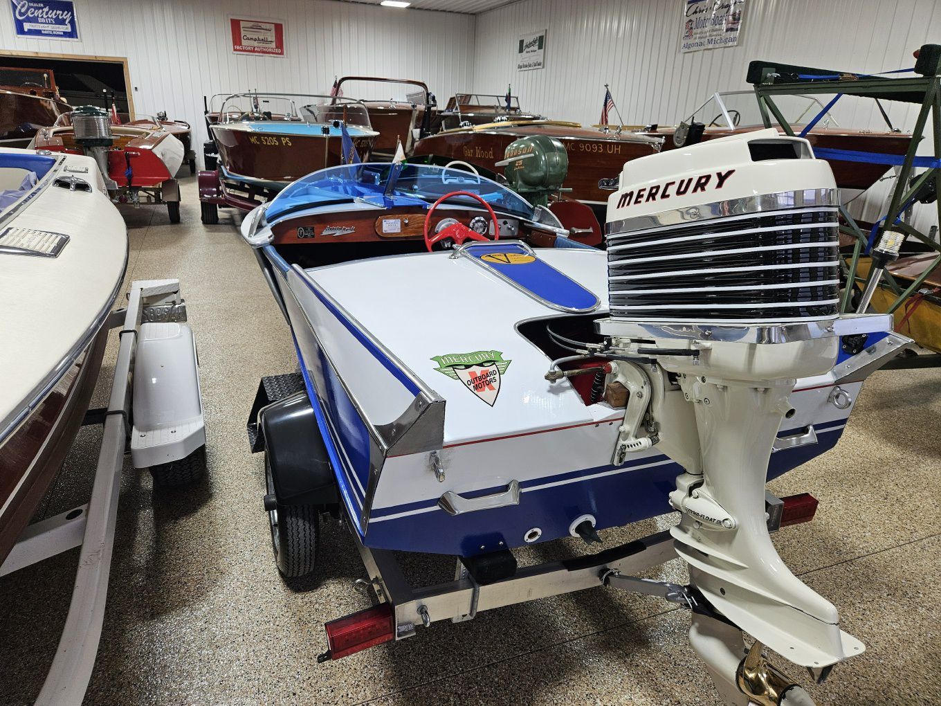 Notice the Aristocraft aeronautical styling that evokes automobiles of the 1950s