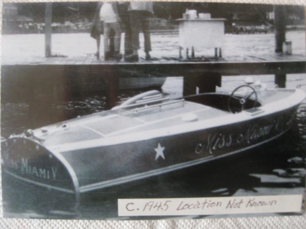 Chris Craft 1939 Special Race Boat Barrel Back 16' 