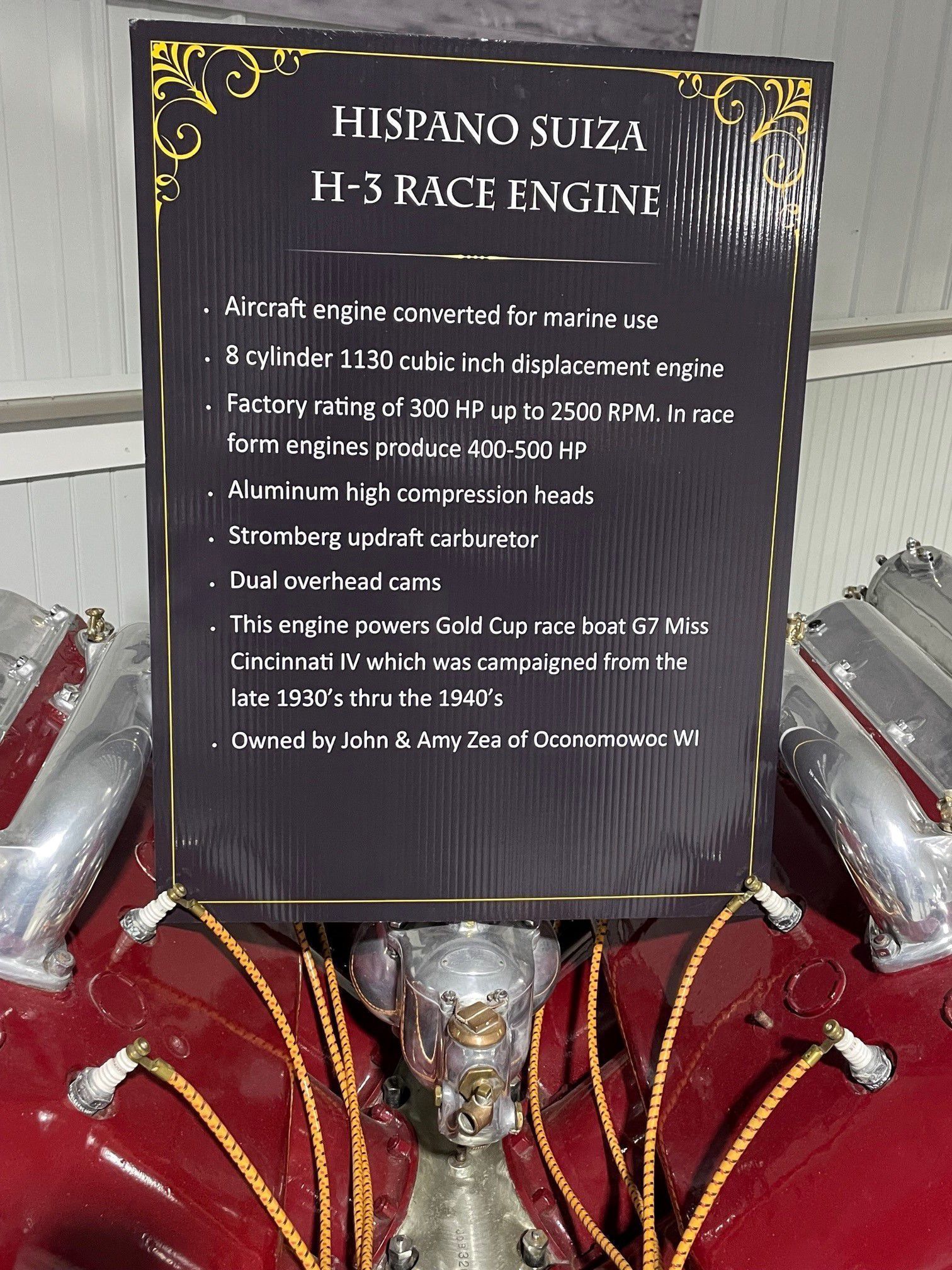 Hispano Suzia H-3 Engine Display Erickson picture number 1
