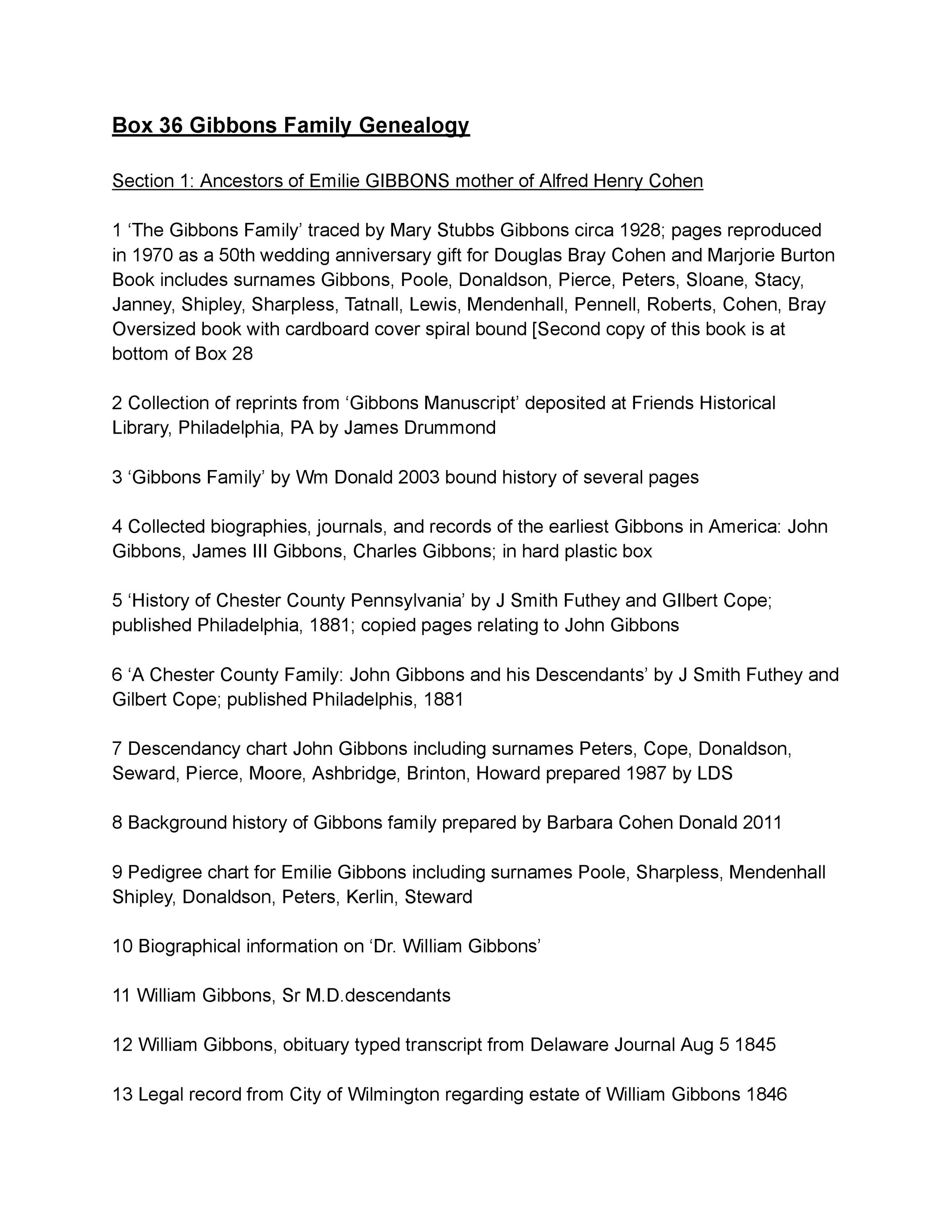 Click on list above to view 4 pages of PDF