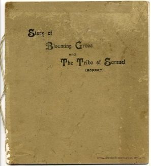 The Story of Blooming Grove and The Tribe of Samuel (Moffat): The image shows an old, worn book titled "Story of Blooming Grove and The Tribe of Samuel (Moffat).