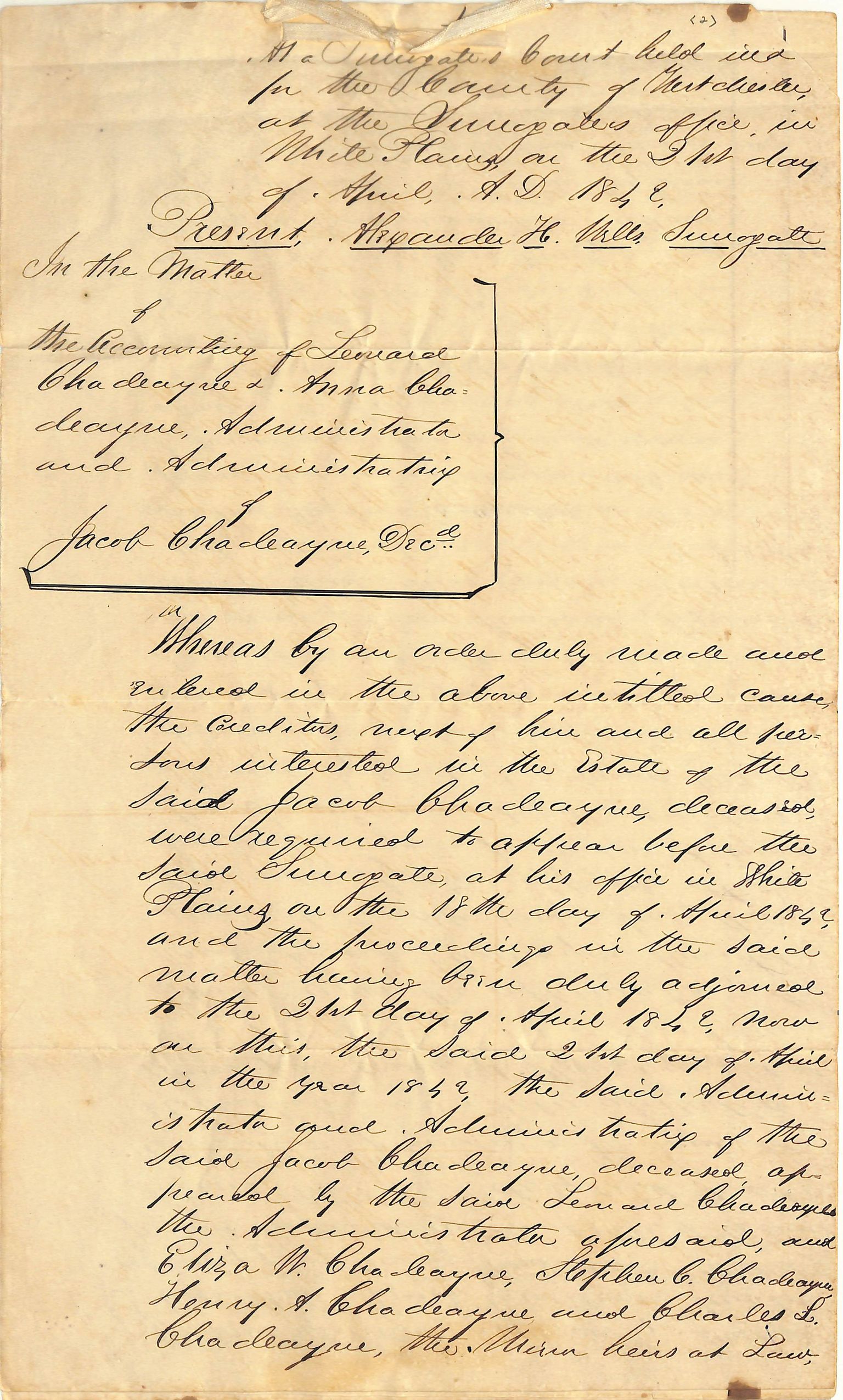 Conklin (Chadayne) Manuscripts
