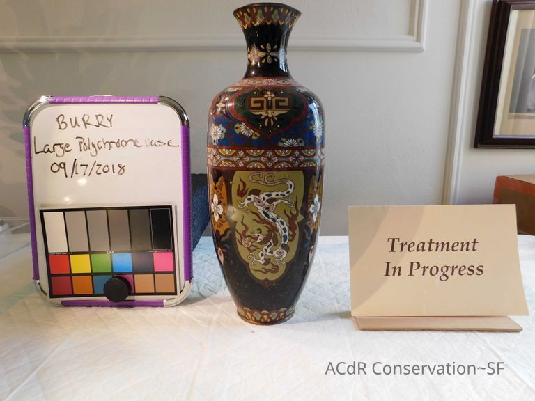 Large Polychrome Vase - Image 2