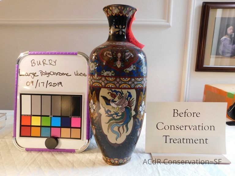 Large Polychrome Vase