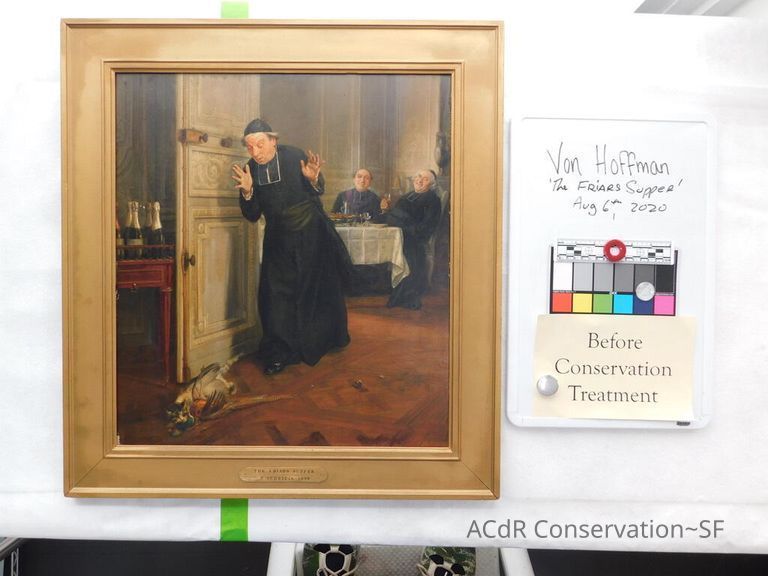 "The Friar's Supper" painting