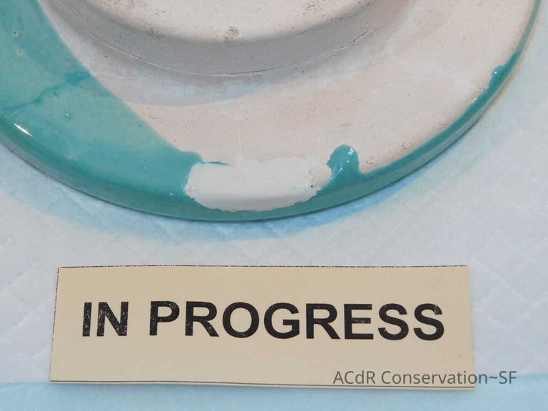 Pale mint blue ceramic plaque - Image 50
