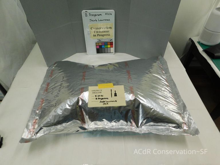 Gouache painting Jacob Lawrence 1943 - Image 56