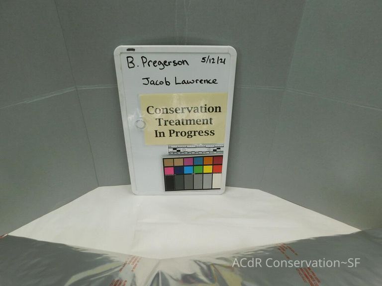 Gouache painting Jacob Lawrence 1943 - Image 59