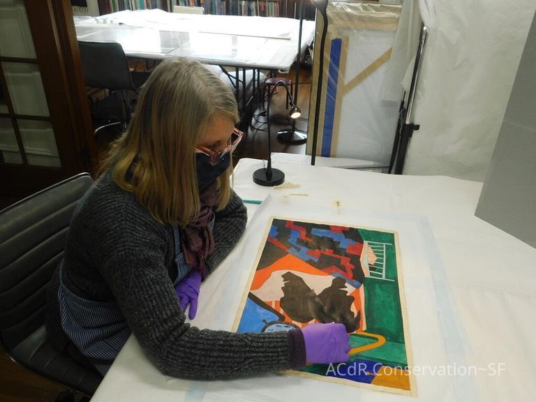 Gouache painting Jacob Lawrence 1943 - Image 70
