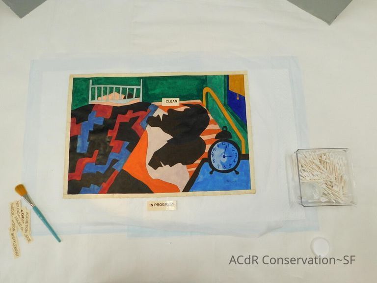 Gouache painting Jacob Lawrence 1943 - Image 73