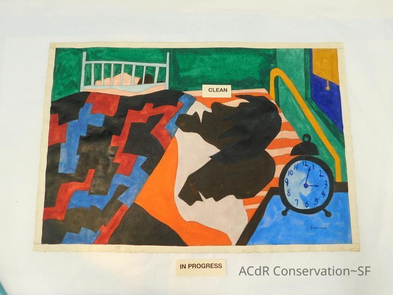 Gouache painting Jacob Lawrence 1943 - Image 74