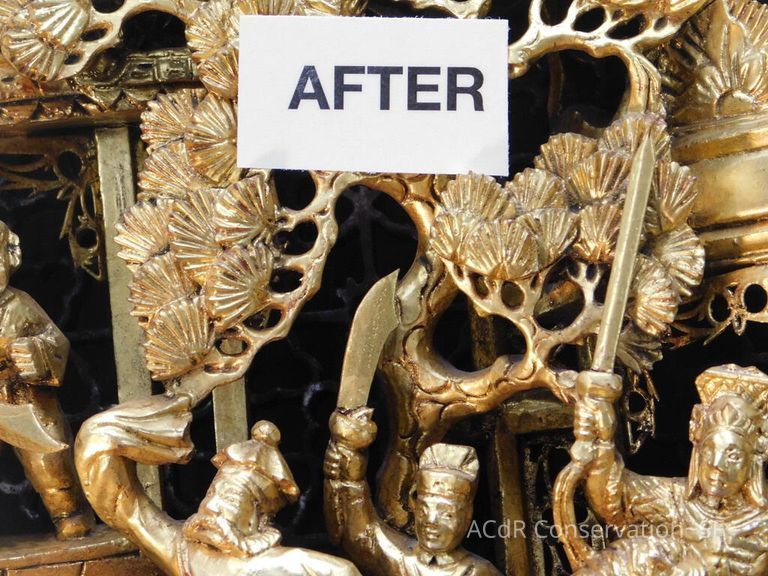 Large Round Chinese woodcarving - Image 26