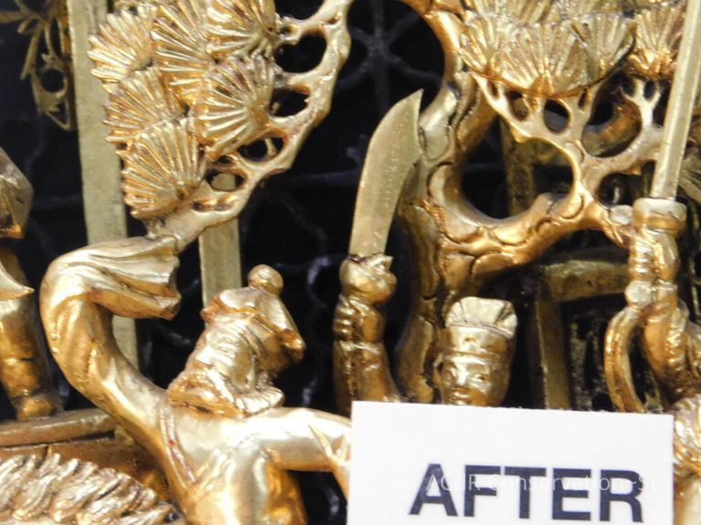 Large Round Chinese woodcarving - Image 27