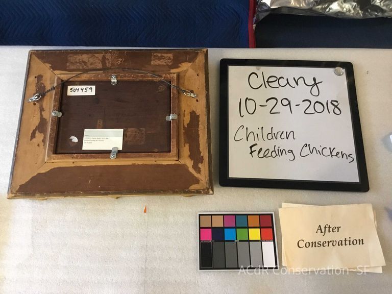 Children feeding the chickens  - Image 4