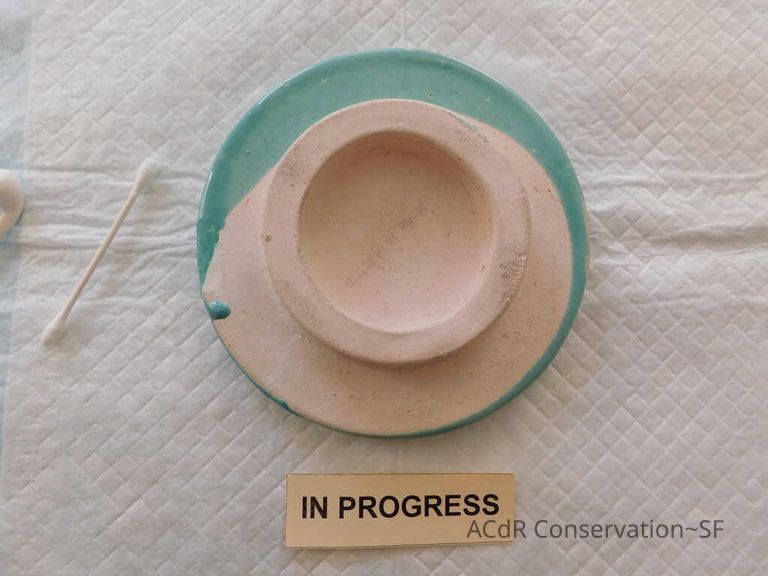 Pale mint blue ceramic plaque - Image 53