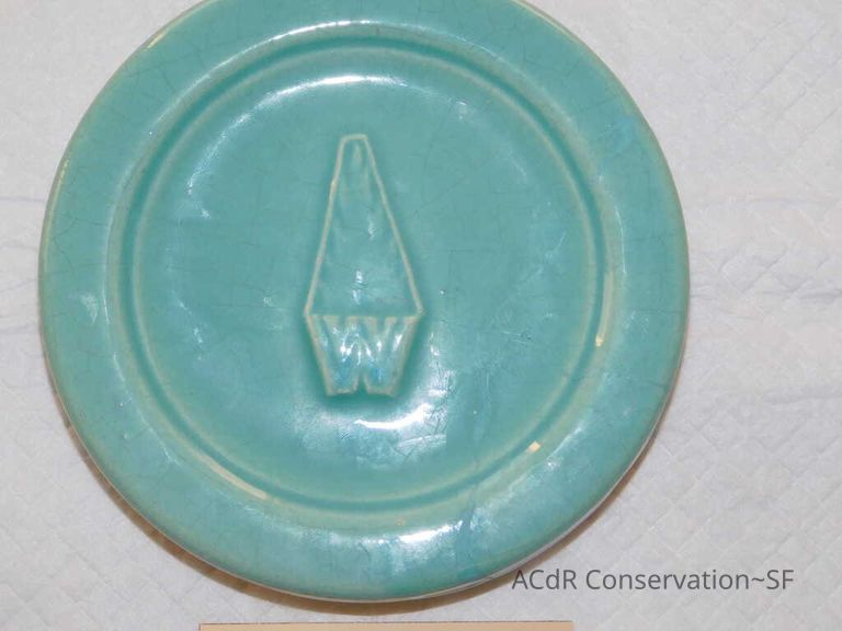 Pale mint blue ceramic plaque - Image 56