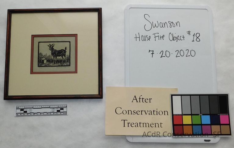 #18 - Woodblock Print -Goat - Image 16