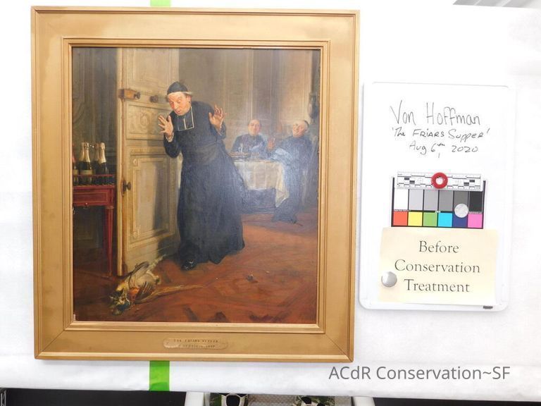 "The Friar's Supper" painting - Image 4