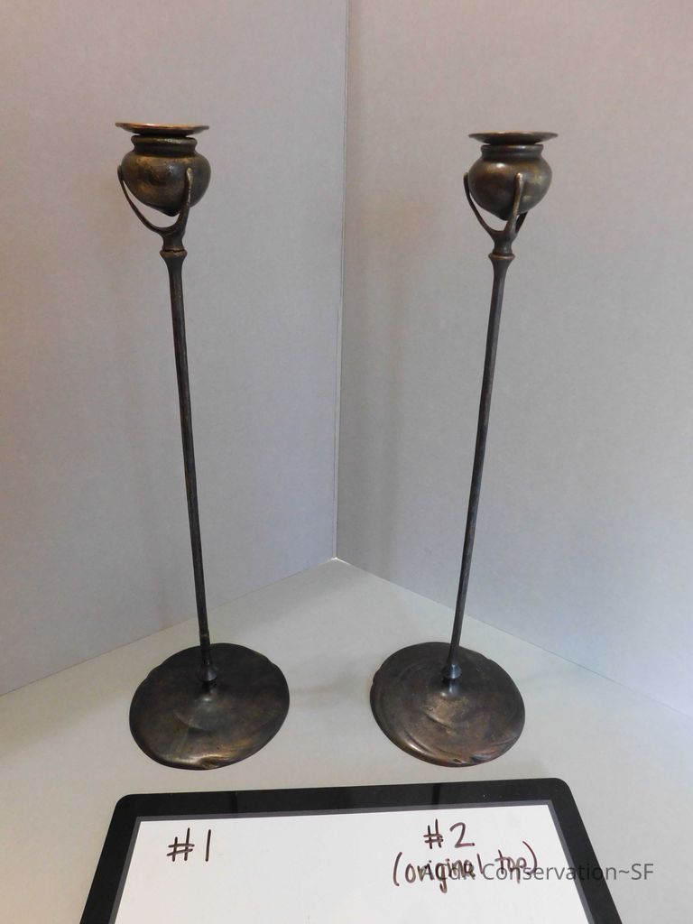 Bronze Tiffany Candlesticks - Image 17