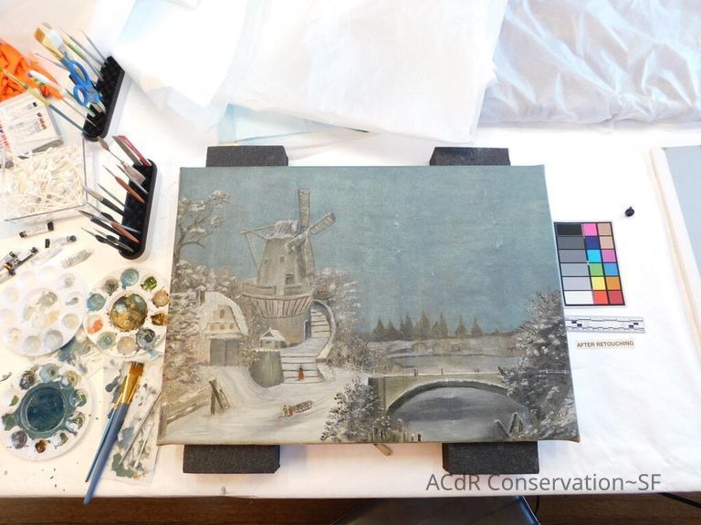 20th Century Landscape in Winter - Image 145